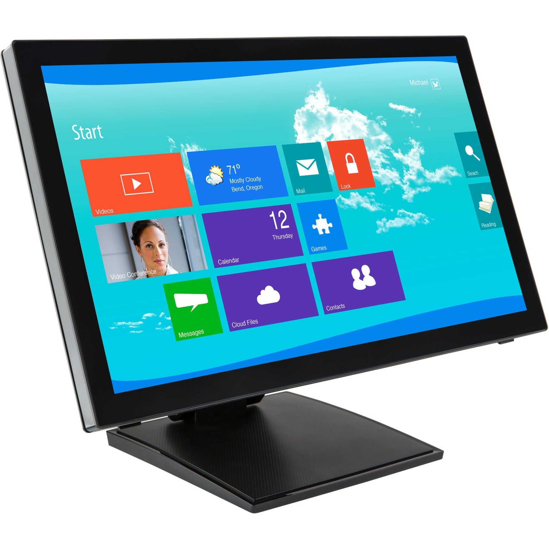 Planar 997-7251-01 Helium PCT2265 22" Touch Screen Monitor, Full HD, USB Hub, Speakers