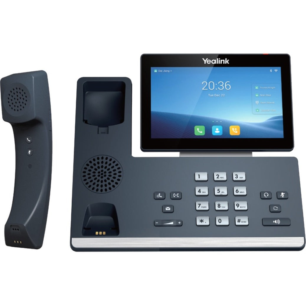 Yealink 1301113 SIP-T58W Pro IP Phone, Bluetooth Handset, Ethernet Cable, Stand