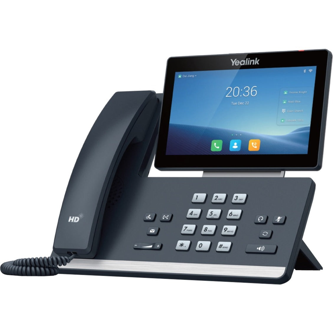 Yealink 1301111 SIP-T58W IP-Telefone Anrufnummernanzeige Freisprecheinrichtung Wi-Fi Klassisches Grau 