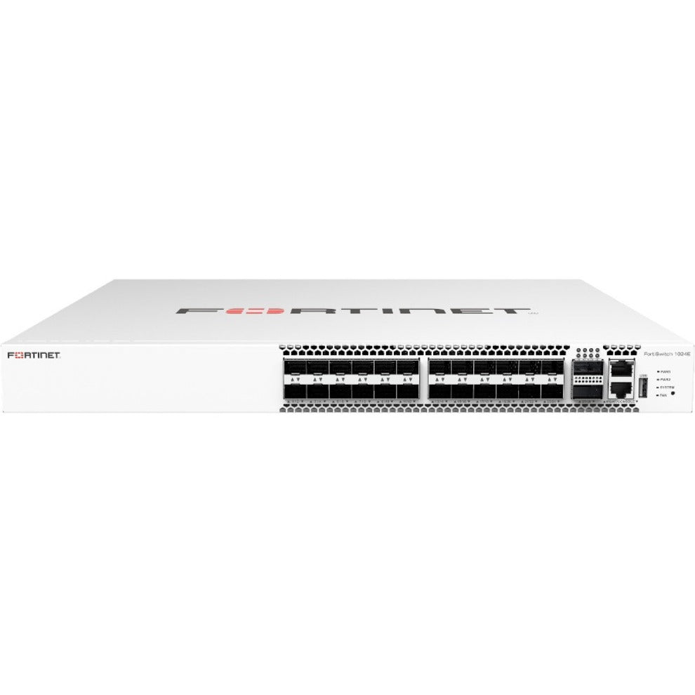 Fortinet FS-1024E FortiSwitch 1024E Ethernet Switch, 24x 10 Gigabit Ethernet Expansion Slot, 2x 100 Gigabit Ethernet Expansion Slot