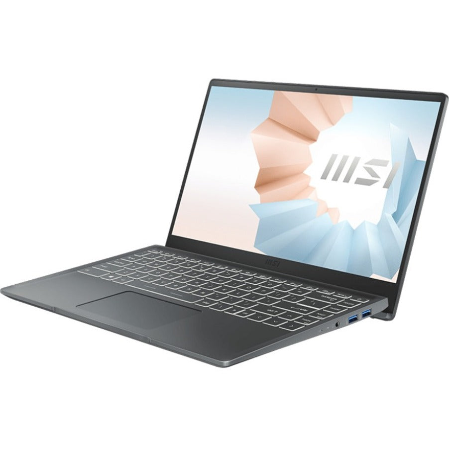 MSI MODERN14B1024 Modern 14 B11MOU-1024 Notebook, 14 Ultra Thin and Light Business Laptop, i5-1155G7 Iris Xe, 8GB RAM, 512GB SSD, Windows 11