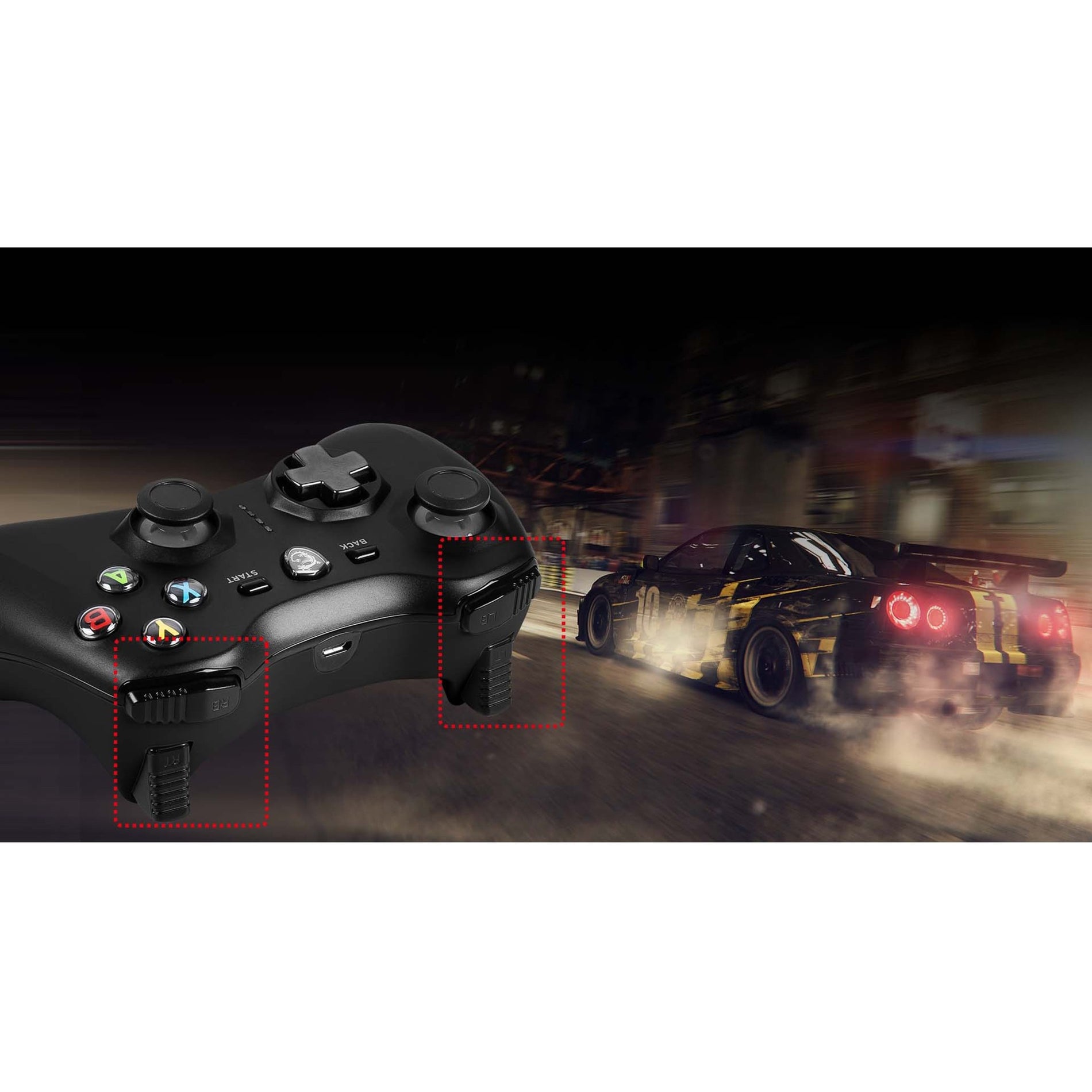 MSI FORCEGC30V2 Gaming Pad, Wireless and Cable Connectivity, Vibration Feedback