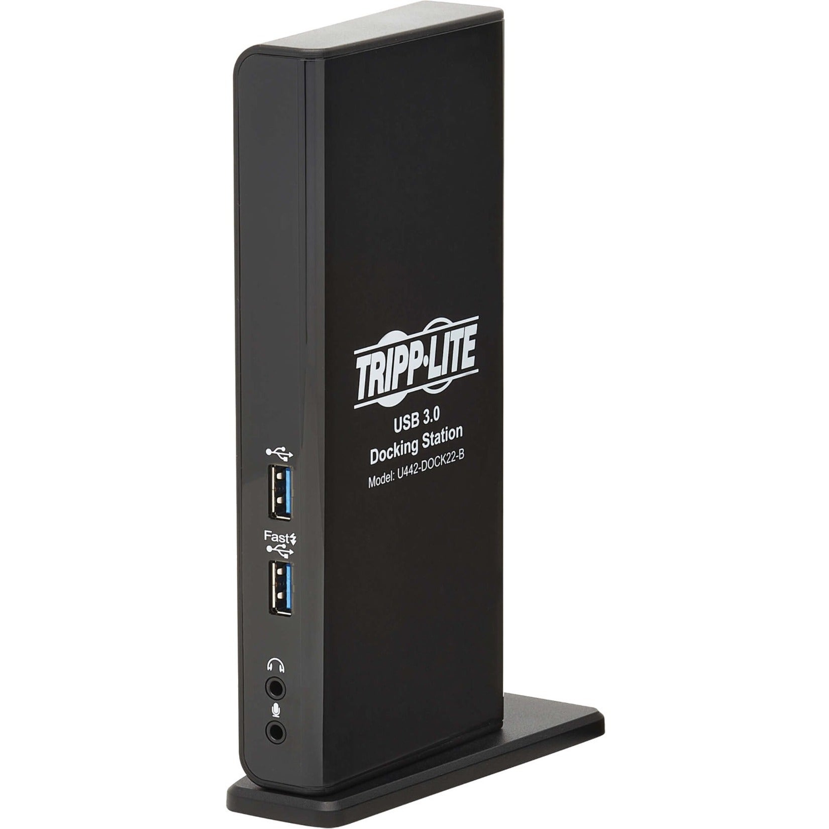 Tripp Lite U442-DOCK22-B USB-A/USB-C Dock Dual Display - 1080P 6 Windows/macOS Compatible 3 Year Warranty