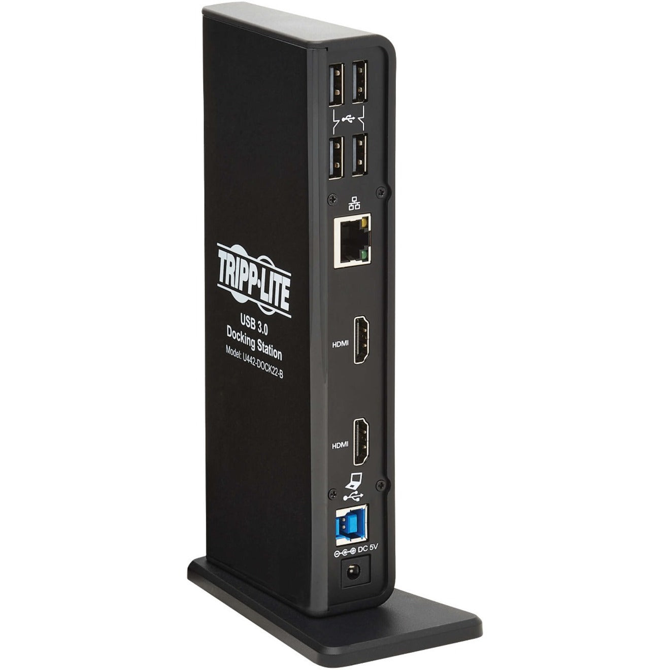 Tripp Lite U442-DOCK22-B USB-A/USB-C Dock Dual Display - 1080P 6 Windows/macOS Compatible 3 Year Warranty