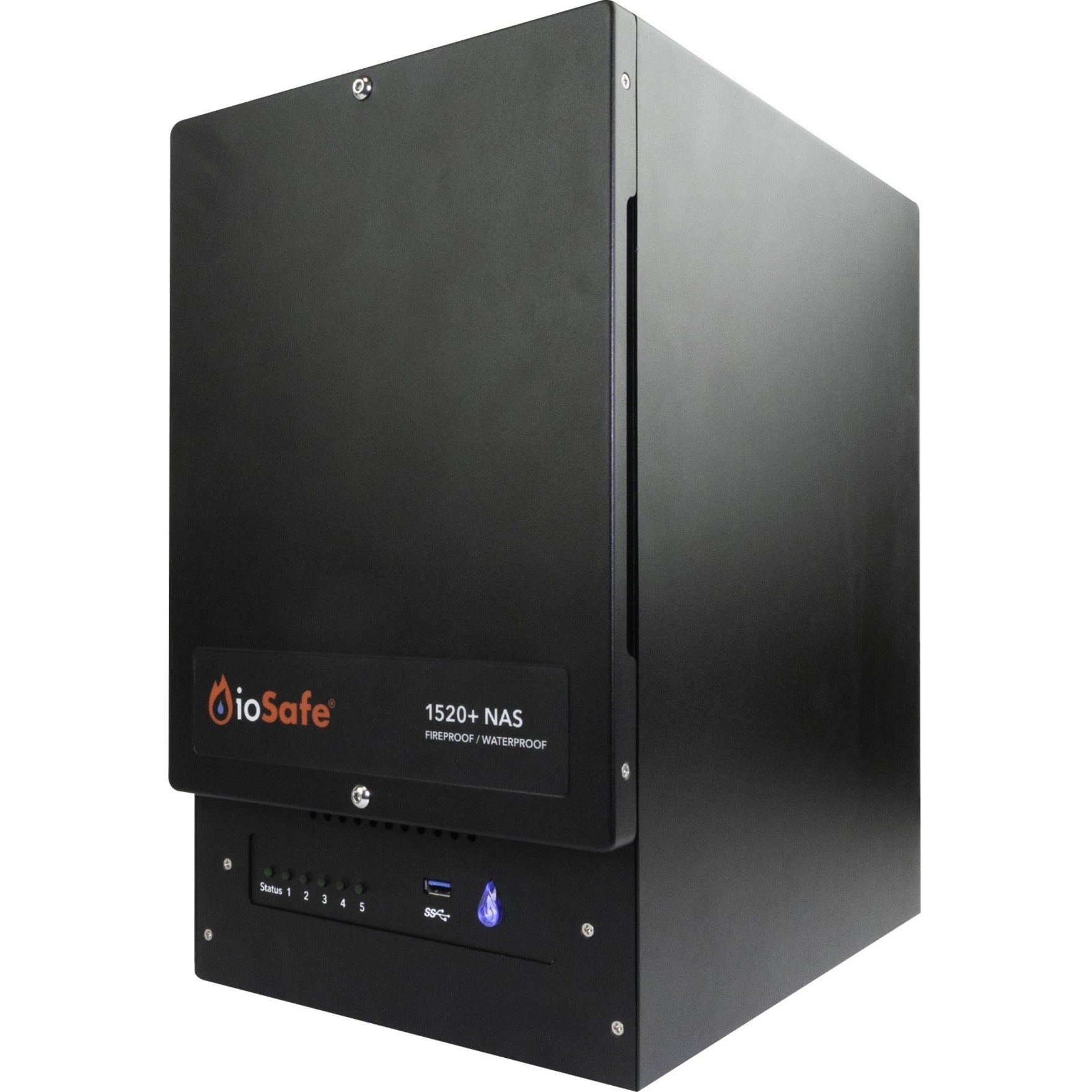 ioSafe 75300-3730-0200 1520+ NAS Storage System, Diskless, 70TB Capacity Supported