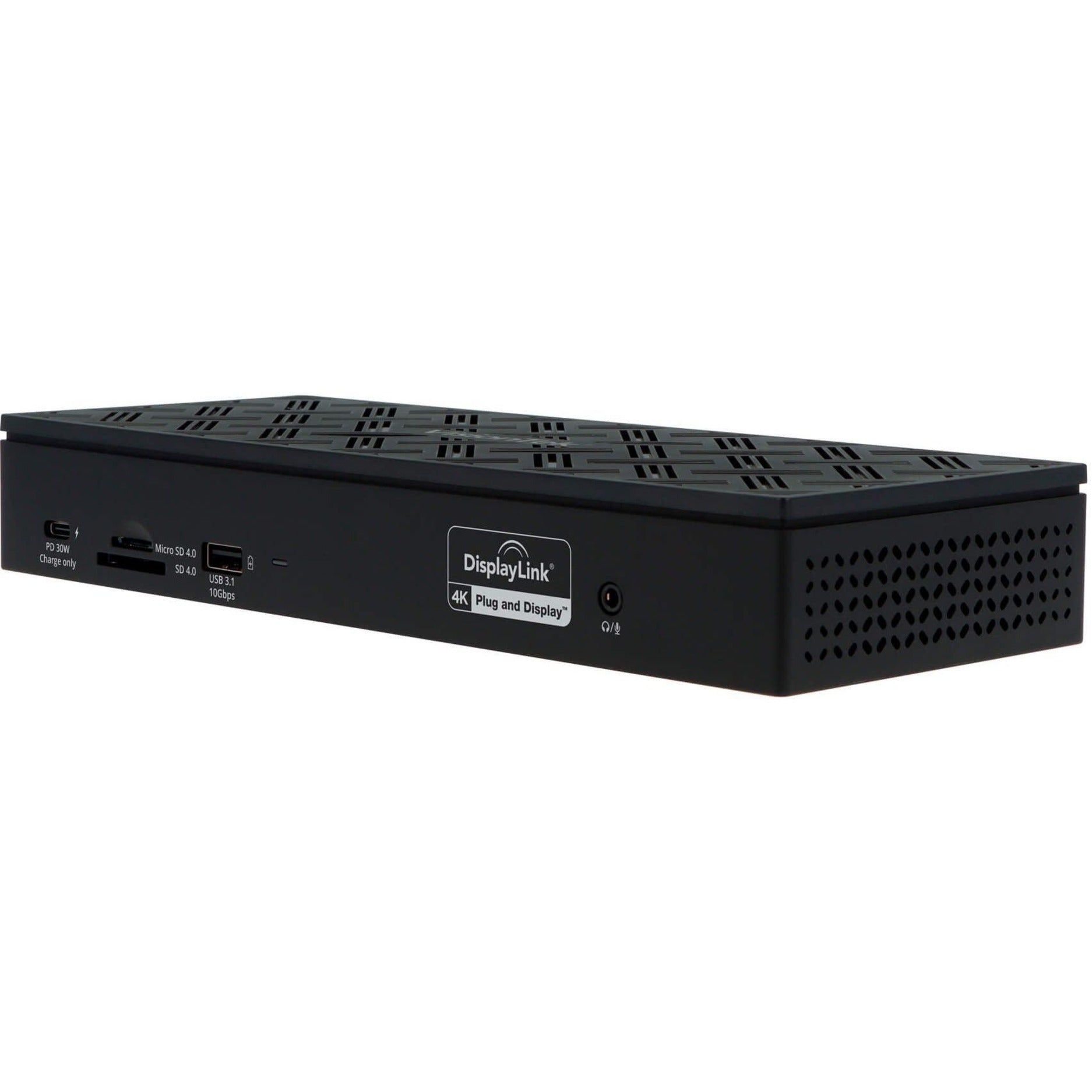 VisionTek 901492 VT8000 Quad Display 4k USB 3.0 & USB-C Docking Station, 4x 4K Displays, 100W Power Delivery