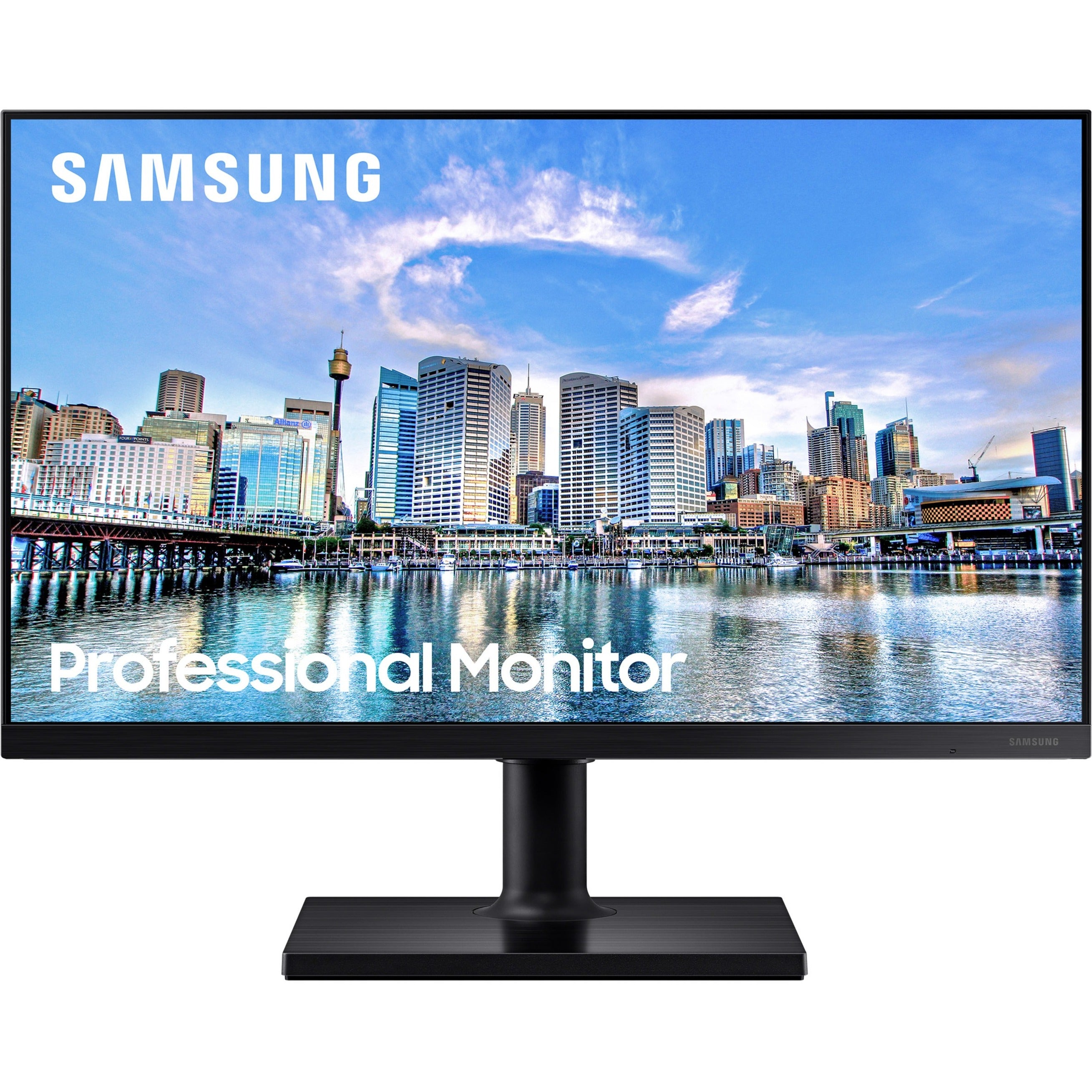 Samsung F24T454FQN LCD Monitor, 24 Full HD, Ultra Slim, 75Hz Refresh Rate, Black