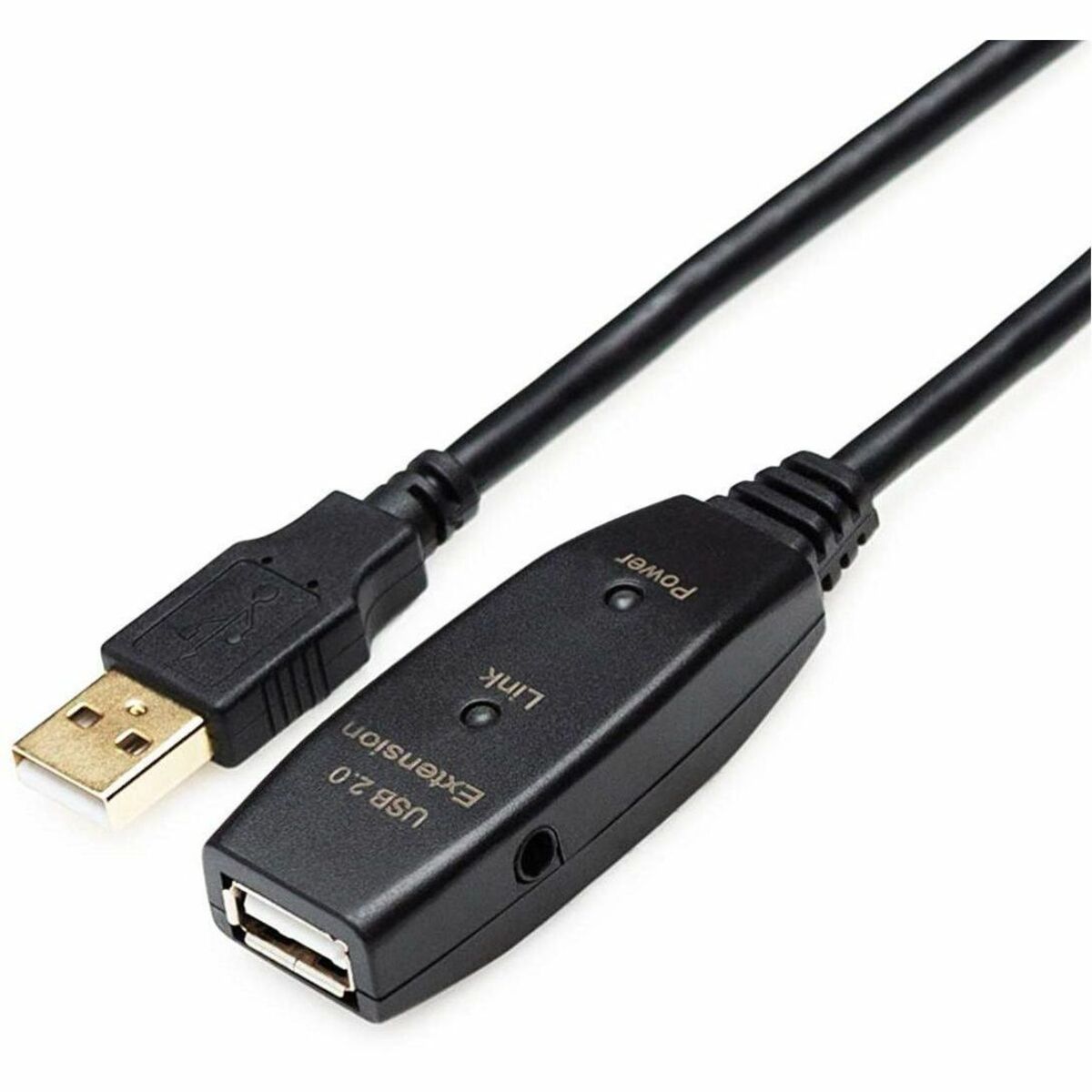 4XEM 4X3202A115M 15M USB 2.0 Active Extension Cable, Plug & Play, Signal Booster, Triple Shielded