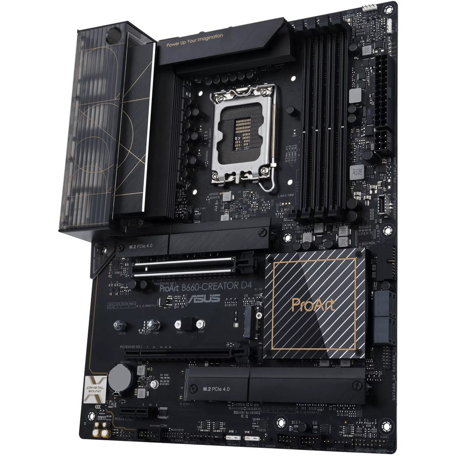 Asus ProArt B660-CREATOR D4 Desktop Motherboard - Intel B660 Chipset - Socket LGA-1700 - Intel Optane Memory Ready - ATX Alternate-Image2 image