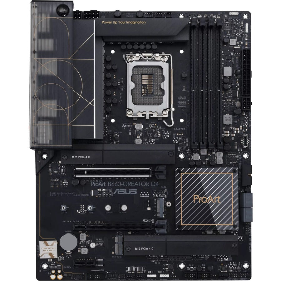 Asus ProArt B660-CREATOR D4 Desktop Motherboard - Intel B660 Chipset - Socket LGA-1700 - Intel Optane Memory Ready - ATX Alternate-Image3 image
