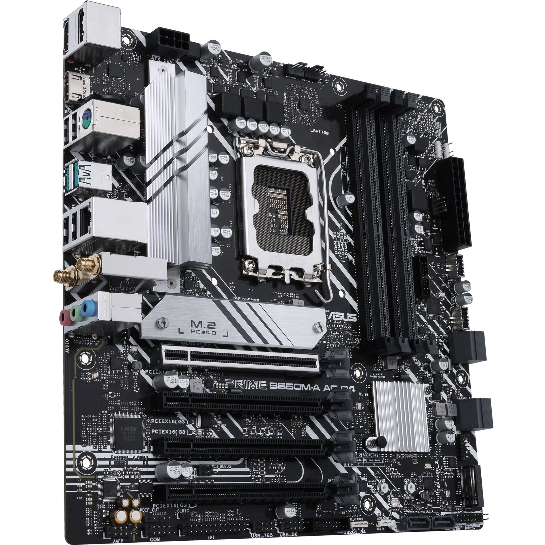 Asus Desktop Motherboard PRIME B660M-A AC D4 Intel B660 Chipset Socket LGA-1700 Intel Optane Memory Ready Micro ATX