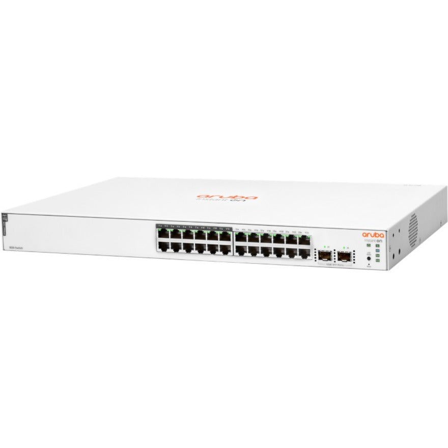Aruba Instant On 1830 24G 12p Class4 PoE 2SFP 195W Switch, Gigabit Ethernet, 24 Ports