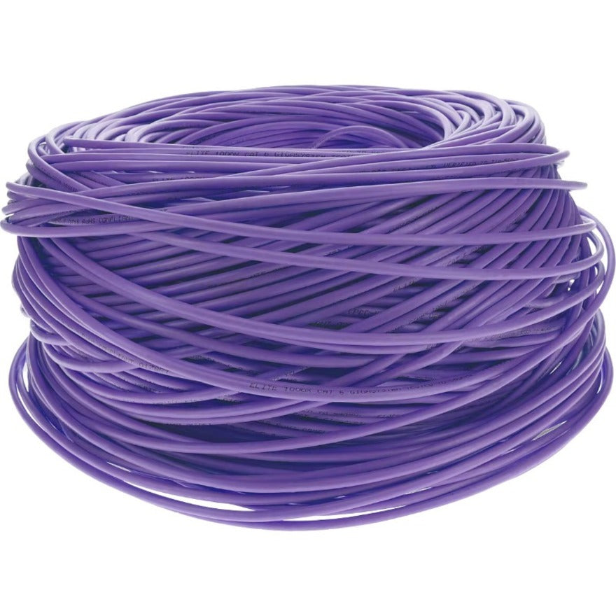 AddOn ADD-CAT61KS-PE 1000ft Non-Terminated Purple Cat6 STP PVC Copper Patch Cable, Stranded, 1 Gbit/s Data Transfer Rate