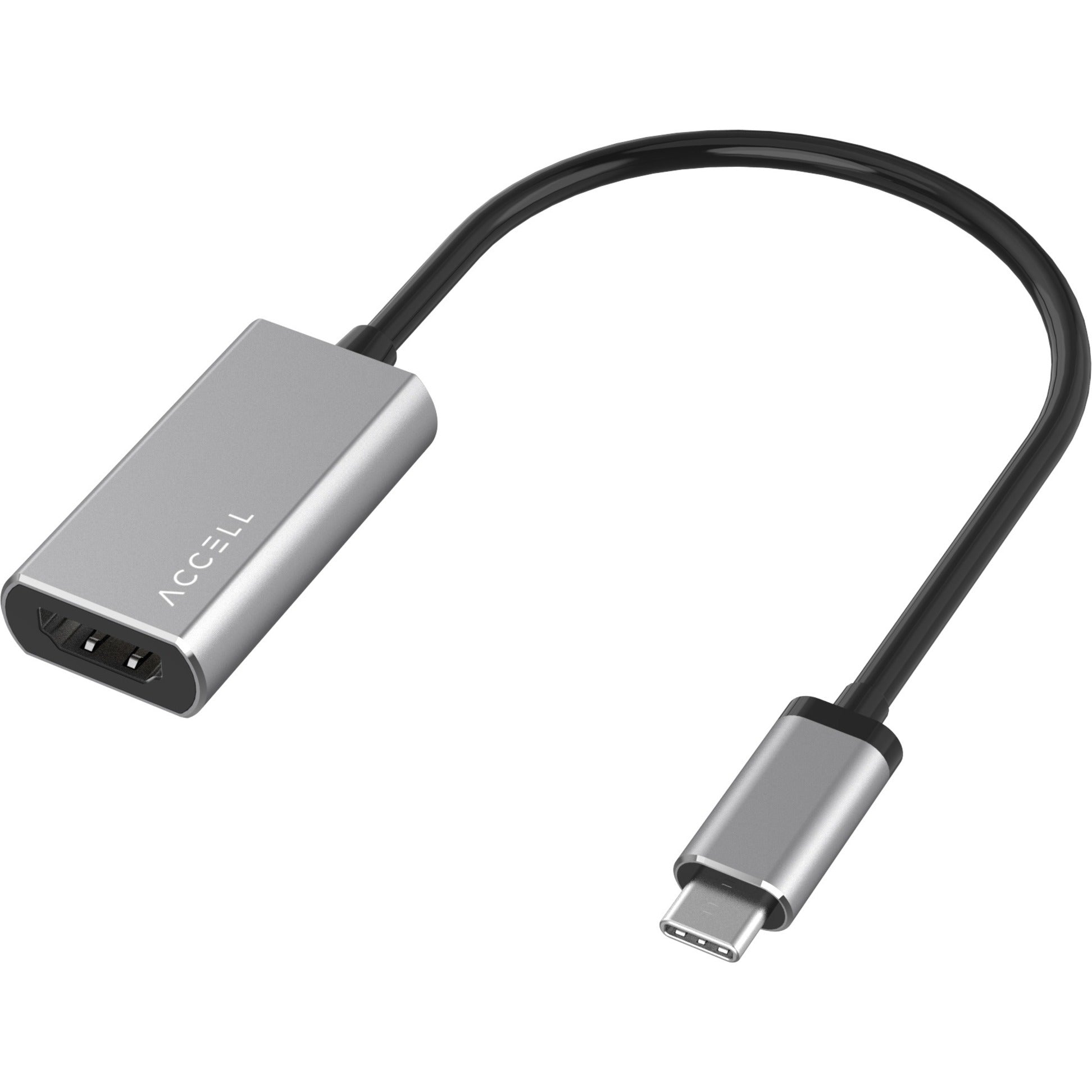 Accell U187B-008K USB-C to HDMI 2.0b Adapter 4K@60Hz HDR, HDCP 2.3, CEC