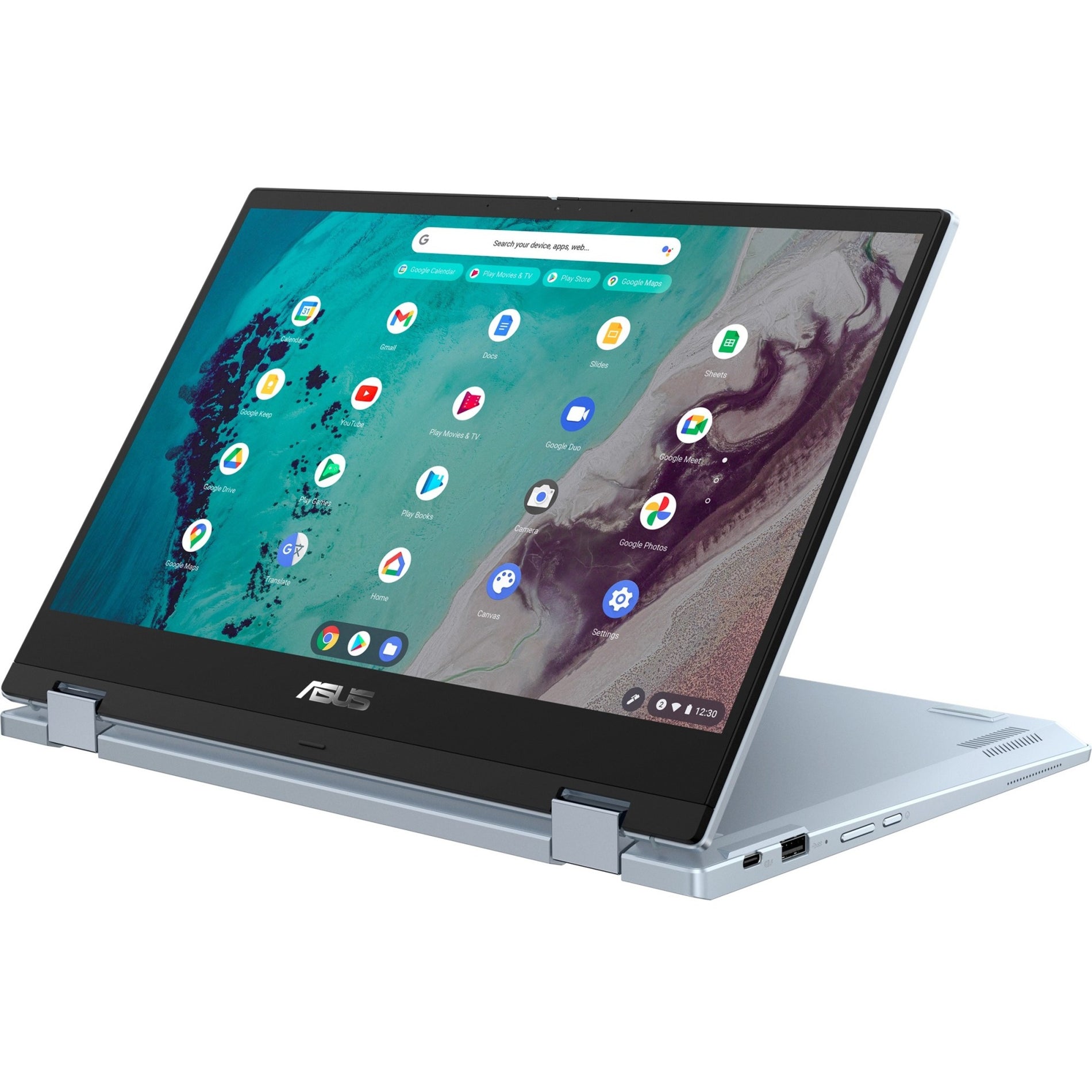 Asus CX3400FMA-DH388T-S Chromebook Flip CX3 14" Touchscreen Chromebook, Intel Core i3 11th Gen, 8GB RAM, 128GB SSD, AI Blue