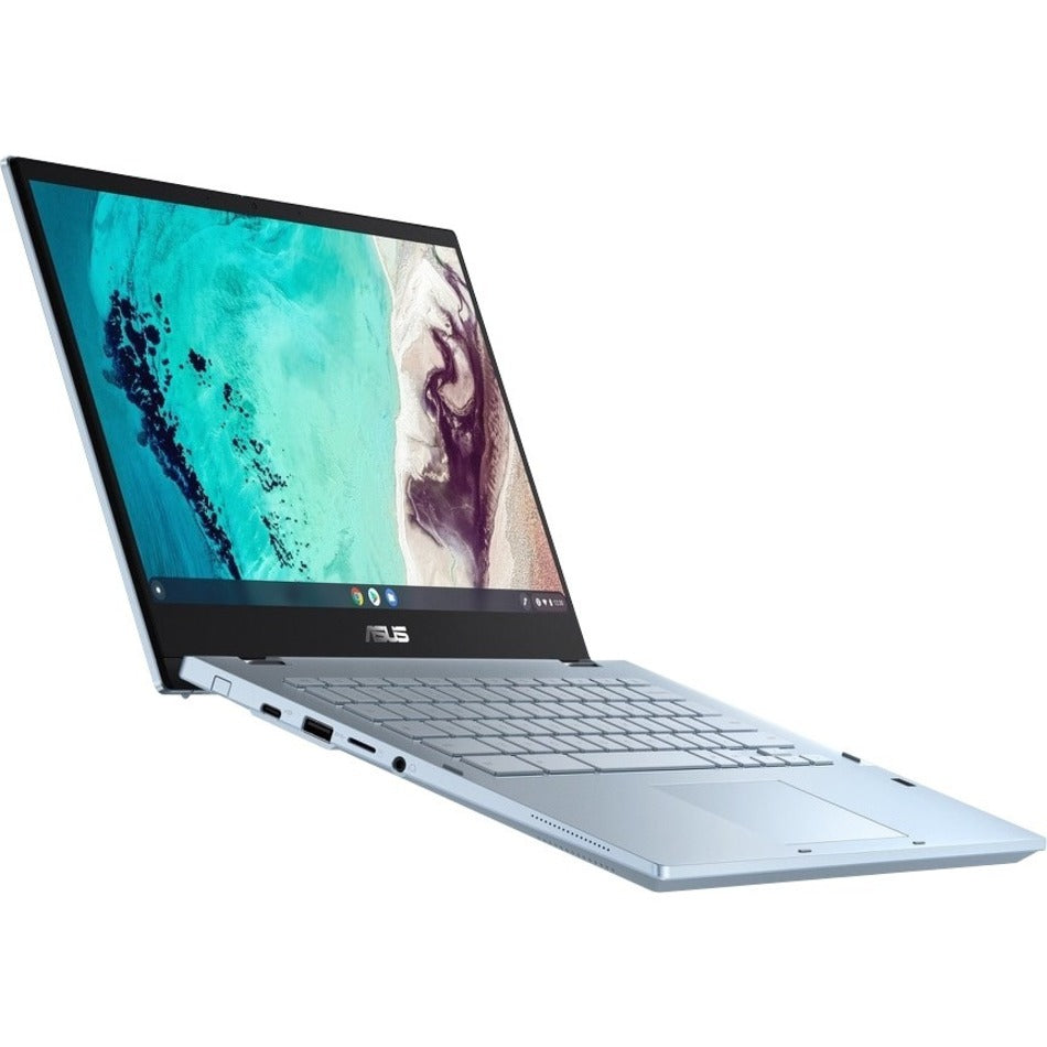 Asus CX3400FMA-DH388T-S Chromebook Flip CX3 14" Touchscreen Chromebook, Intel Core i3 11th Gen, 8GB RAM, 128GB SSD, AI Blue