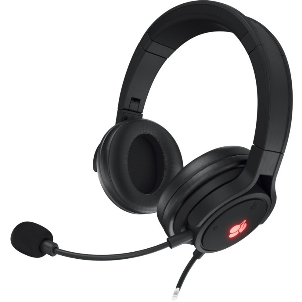 CHERRY JA-2200-2 HC 2.2 Gaming Headset, USB Wired Stereo, Detachable Microphone, Foldable, LED Indicator