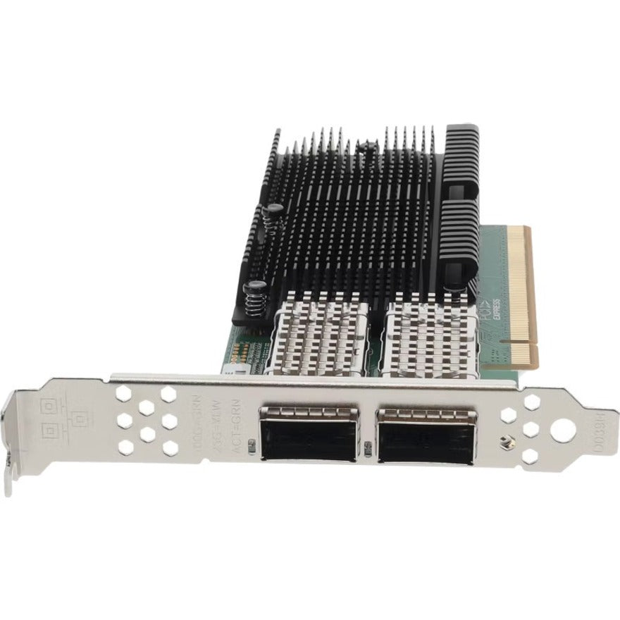 AddOn ADD-PCIE4-2QSFP28 100Gbs Dual Open QSFP28 Port PCIe 4.0 x16 Network Interface Card w/PXE Boot, High-Speed Ethernet Connectivity