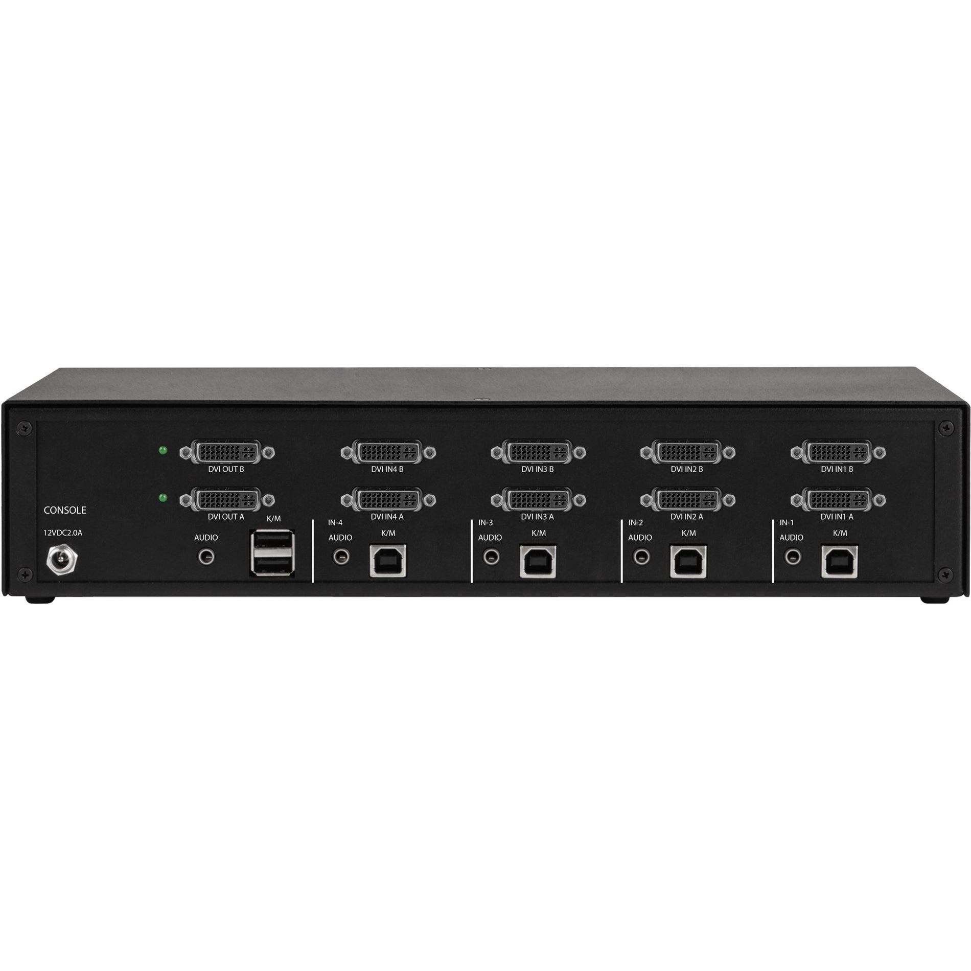 Black Box KVS4-2004D Secure KVM Switch - DVI-I, 10 DVI Ports, 6 USB Ports, TAA Compliant