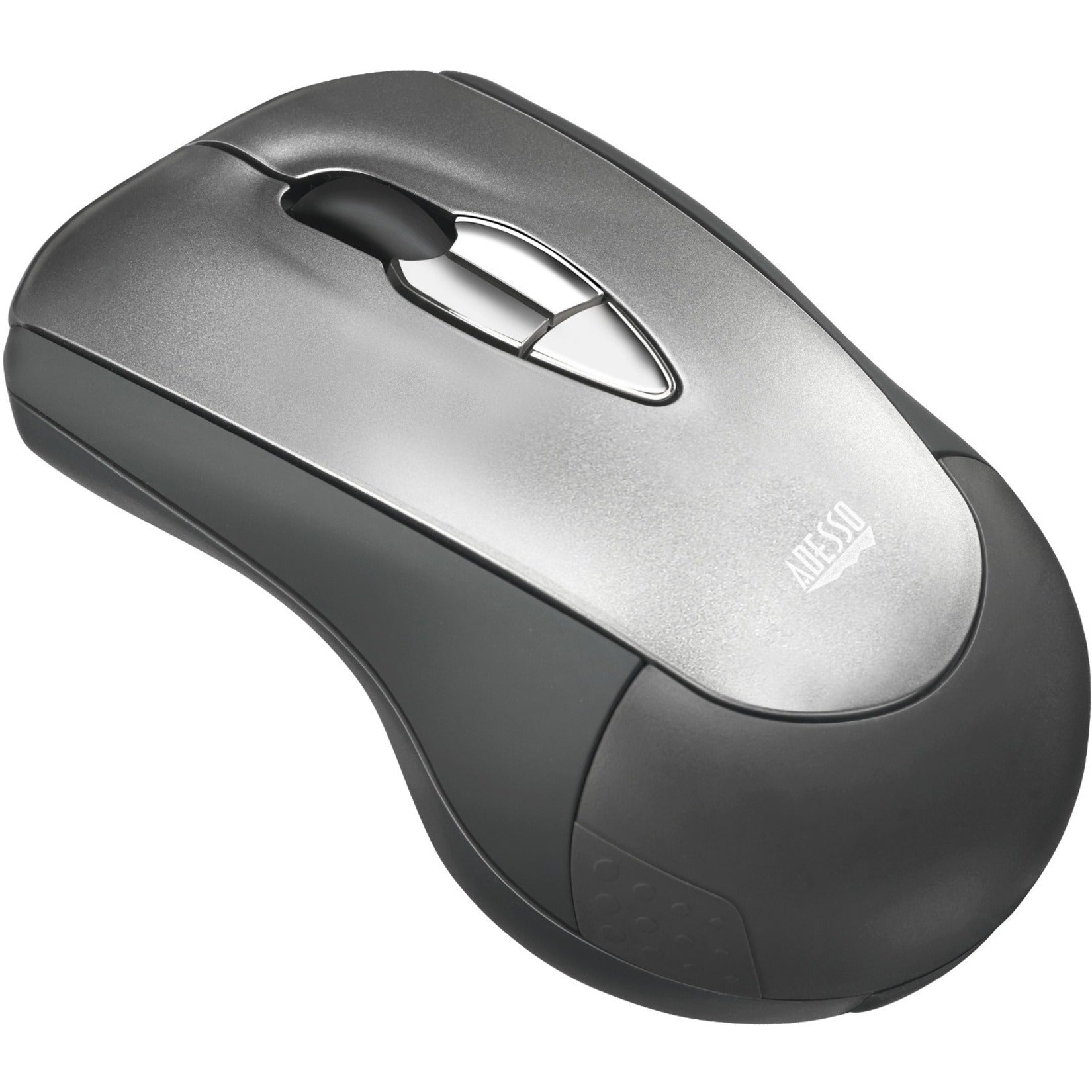 Adesso WKB-5100CB Air Mouse Mobile With Compact Keyboard, Wireless 2.4 GHz, Rechargeable Battery, Quiet Keys, Slim