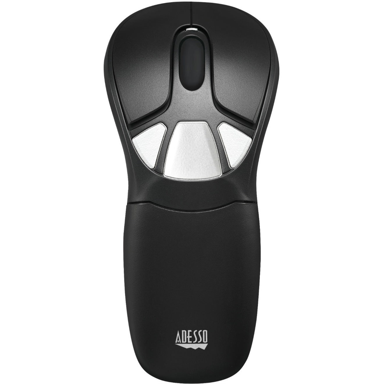 Adesso WKB-5300CB Air Mouse Go Plus With Full Size Keyboard, Wireless Presentation Pointer, 2.4 GHz, Quiet Keys