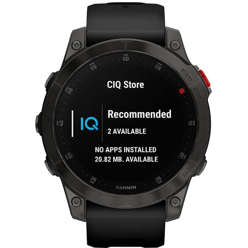Garmin 010-02582-10 epix Smart Watch, Titanium with Black Band, Water Resistant, GPS, Bluetooth, Wireless LAN