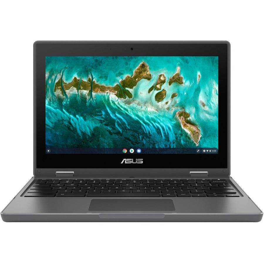 Asus CR1100FKA-YZ142T-S Chromebook Flip, 11.6 Touchscreen, Intel Celeron N5100, 4GB RAM, 32GB Flash Memory, Dark Gray