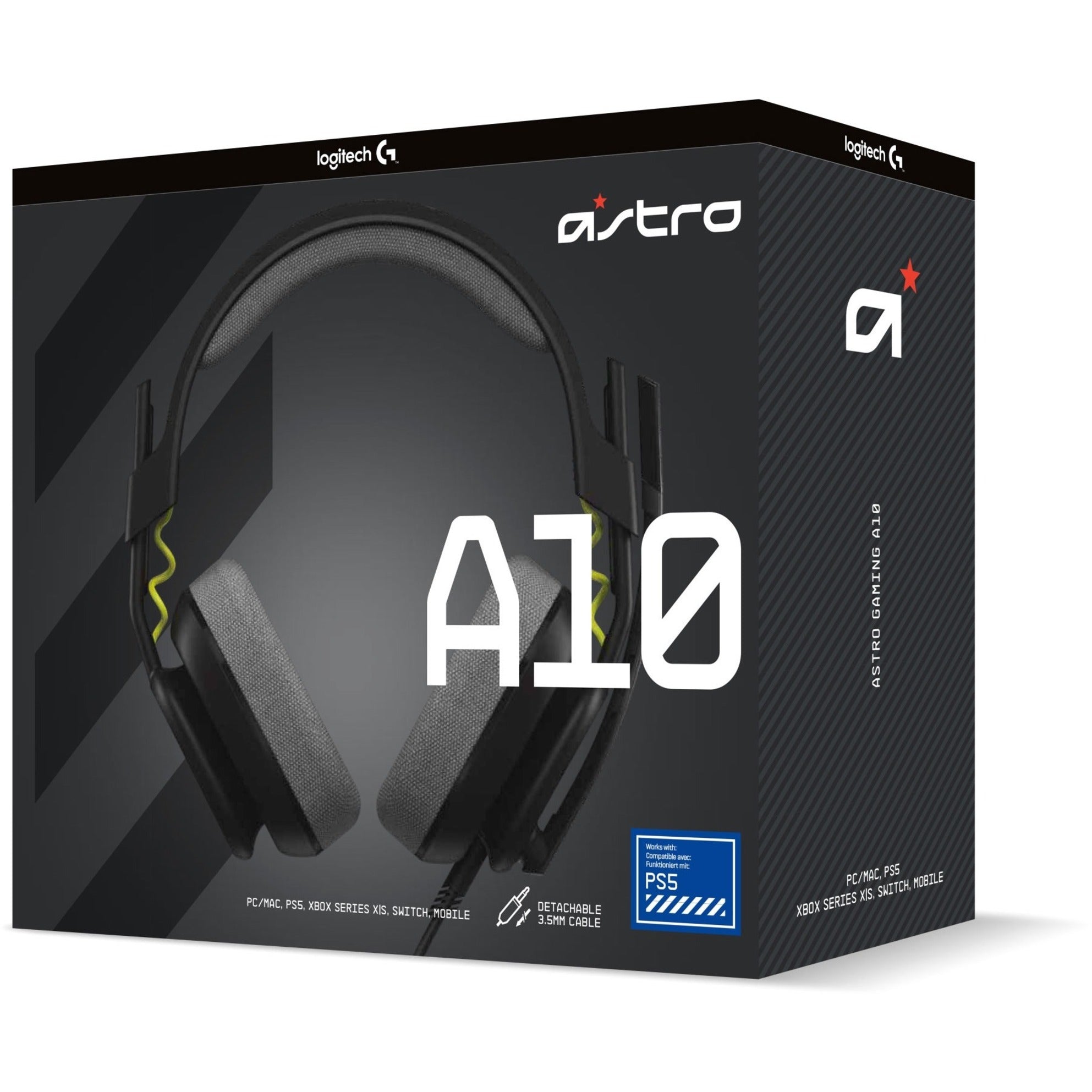 Astro A10 Gaming Headset, Lightweight Over-Ear Stereo Headphones