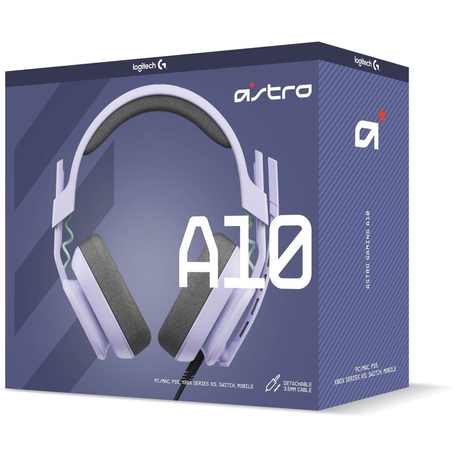 Astro 939-002076 A10 Headset, Lightweight Gaming Headset with Flip to Mute Microphone, Lilac