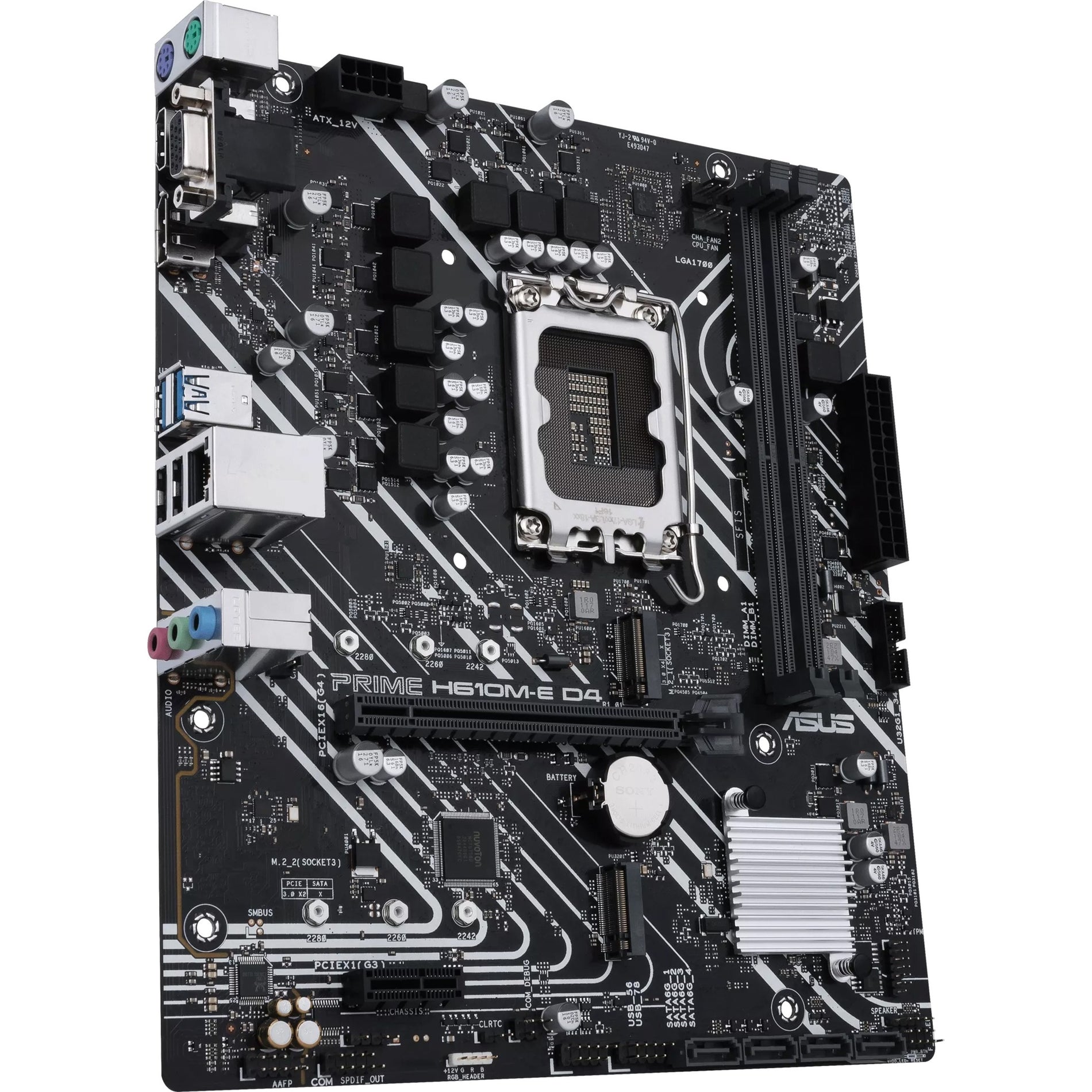 Asus PRIME H610M-E D4-CSM Desktop Motherboard - Intel H610 Chipset, LGA-1700