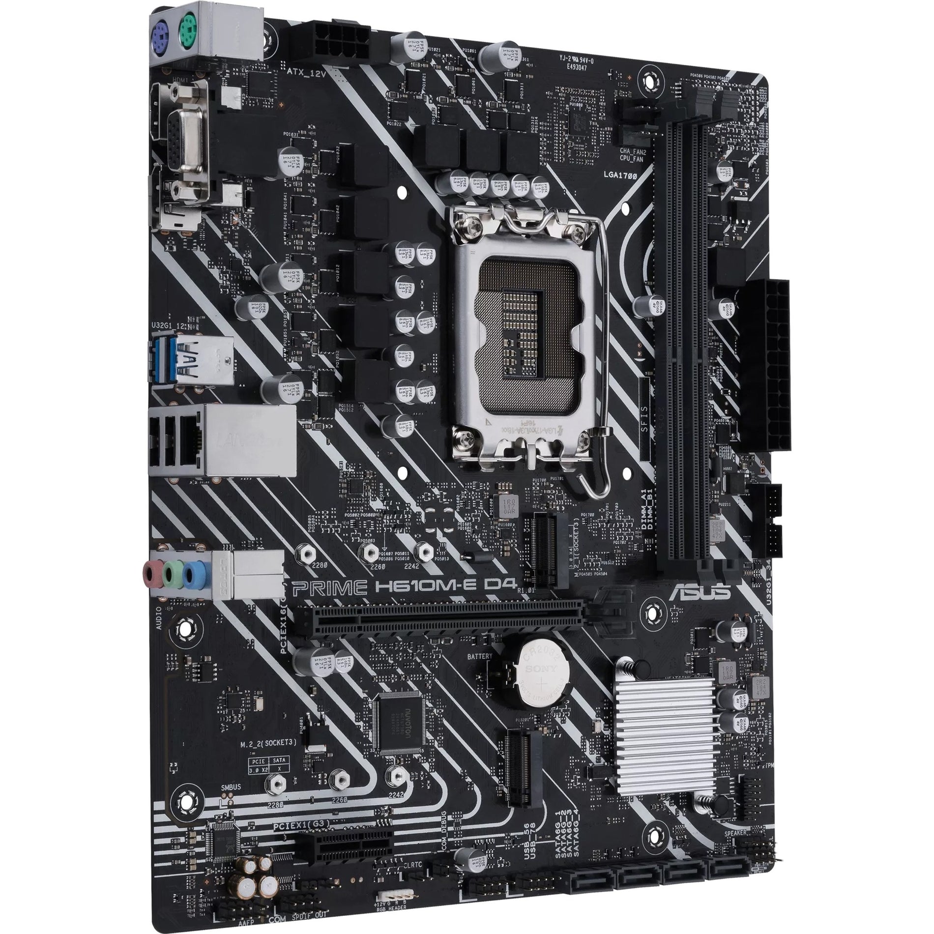 Asus PRIME H610M-E D4-CSM Desktop Motherboard - Intel H610 Chipset LGA-1700
