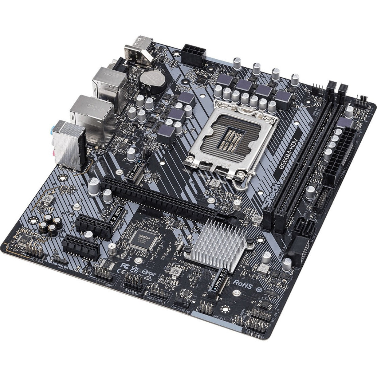 ASRock Desktop Motherboard B660M-HDV Intel B660 Chipset Socket LGA-1700 - Micro ATX