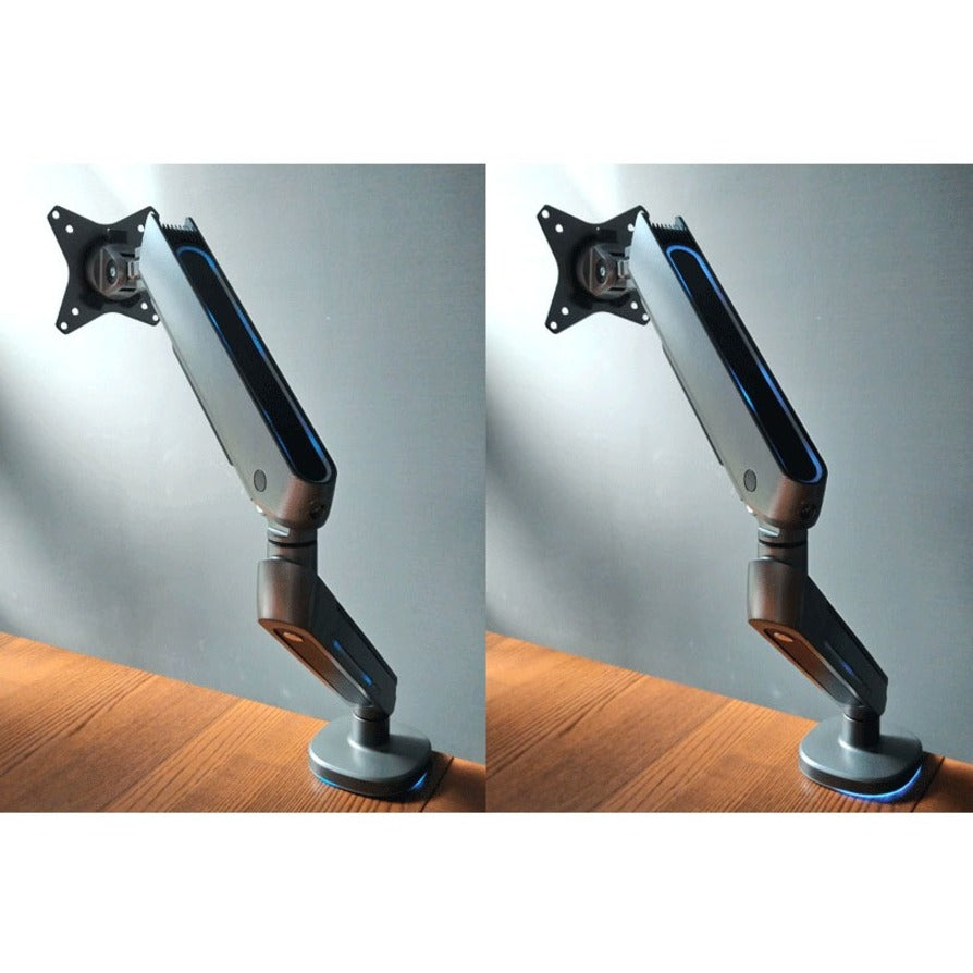 Premium Single Monitor Arm Desk Mount with Gaming RGB Lighting [Discontinued]