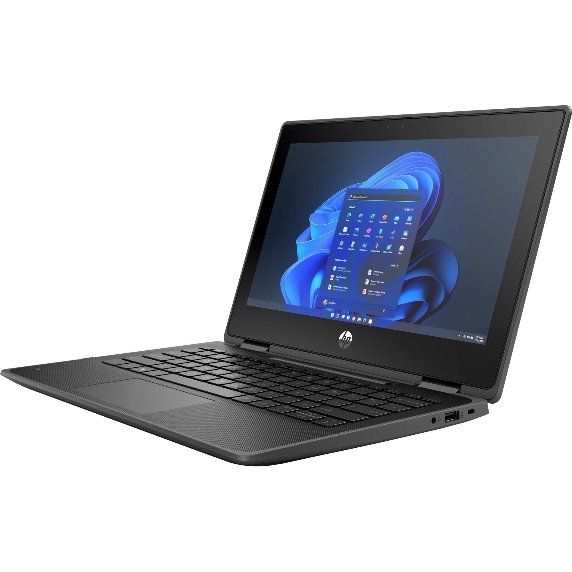 HP ProBook x360 11.6" Touchscreen Convertible 2 in 1 Notebook, Windows 11 Pro, 4GB RAM, 64GB Flash Memory