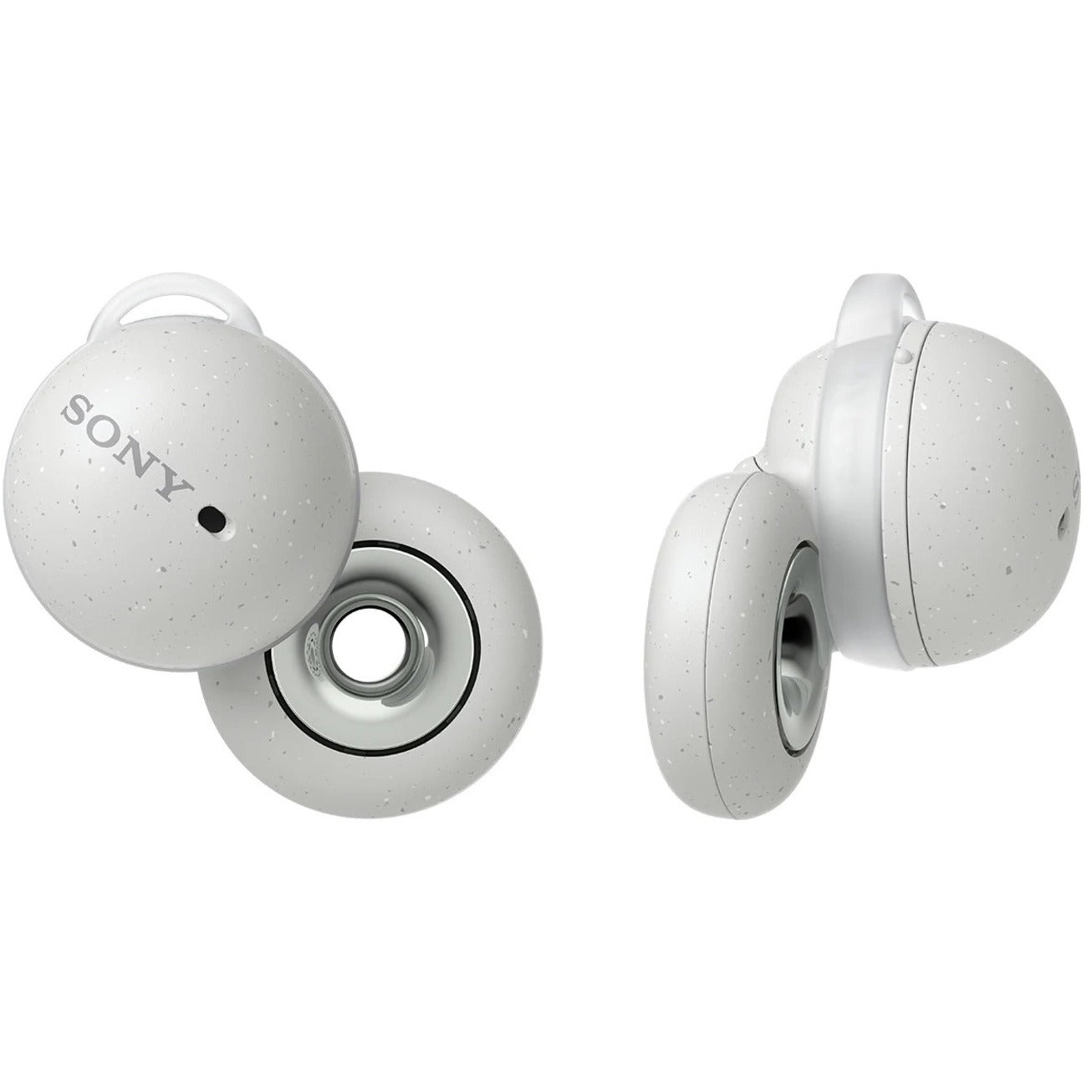 Sony WFL900/W LinkBuds True Wireless Earbuds, Open-Ear Earbuds with Advanced Audio, Comfortable Fit, and Voice Assistant