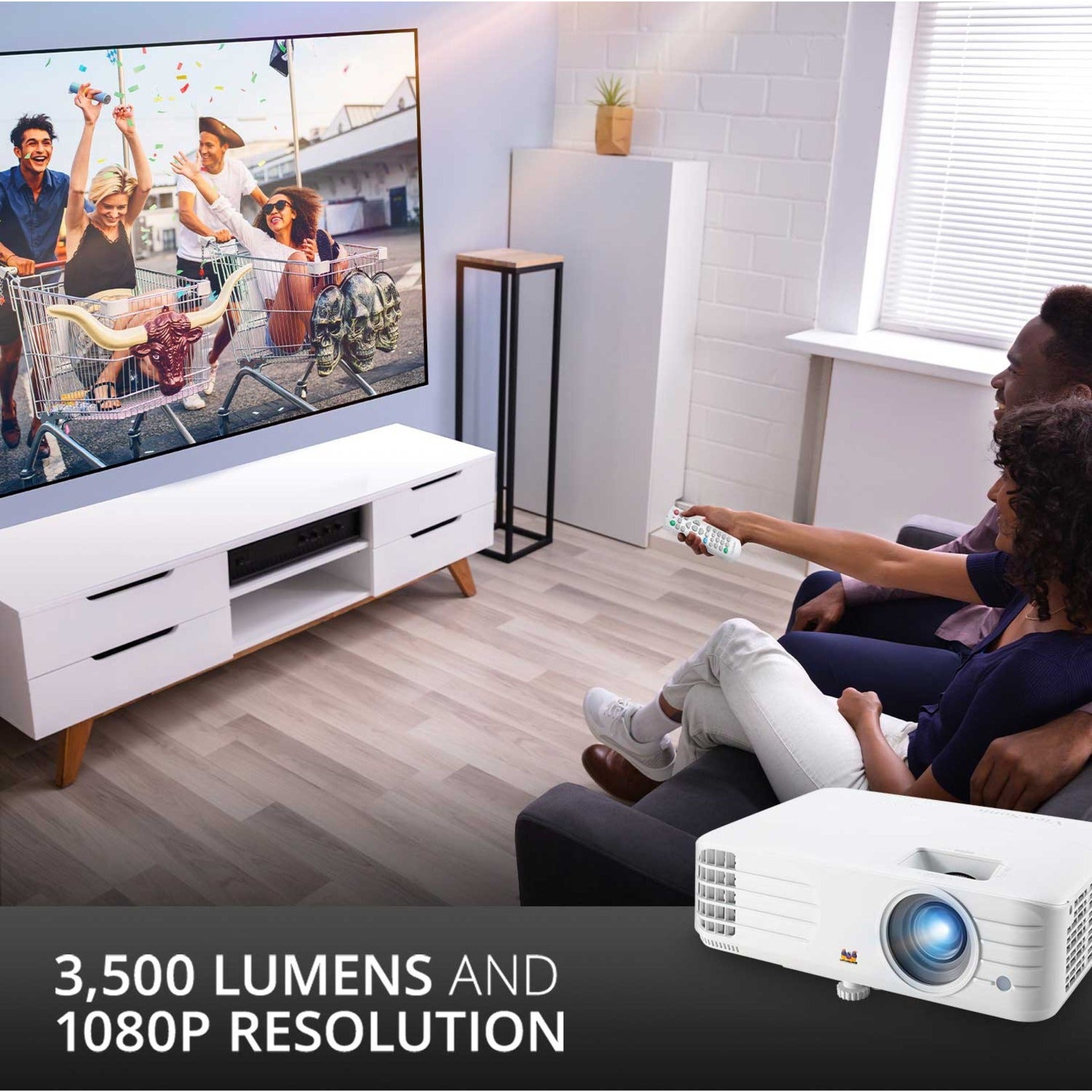 ViewSonic PX701HDH Bright 3500 Lumens 1080p Home Theater Projector, Gaming, Entertainment, Home Theater