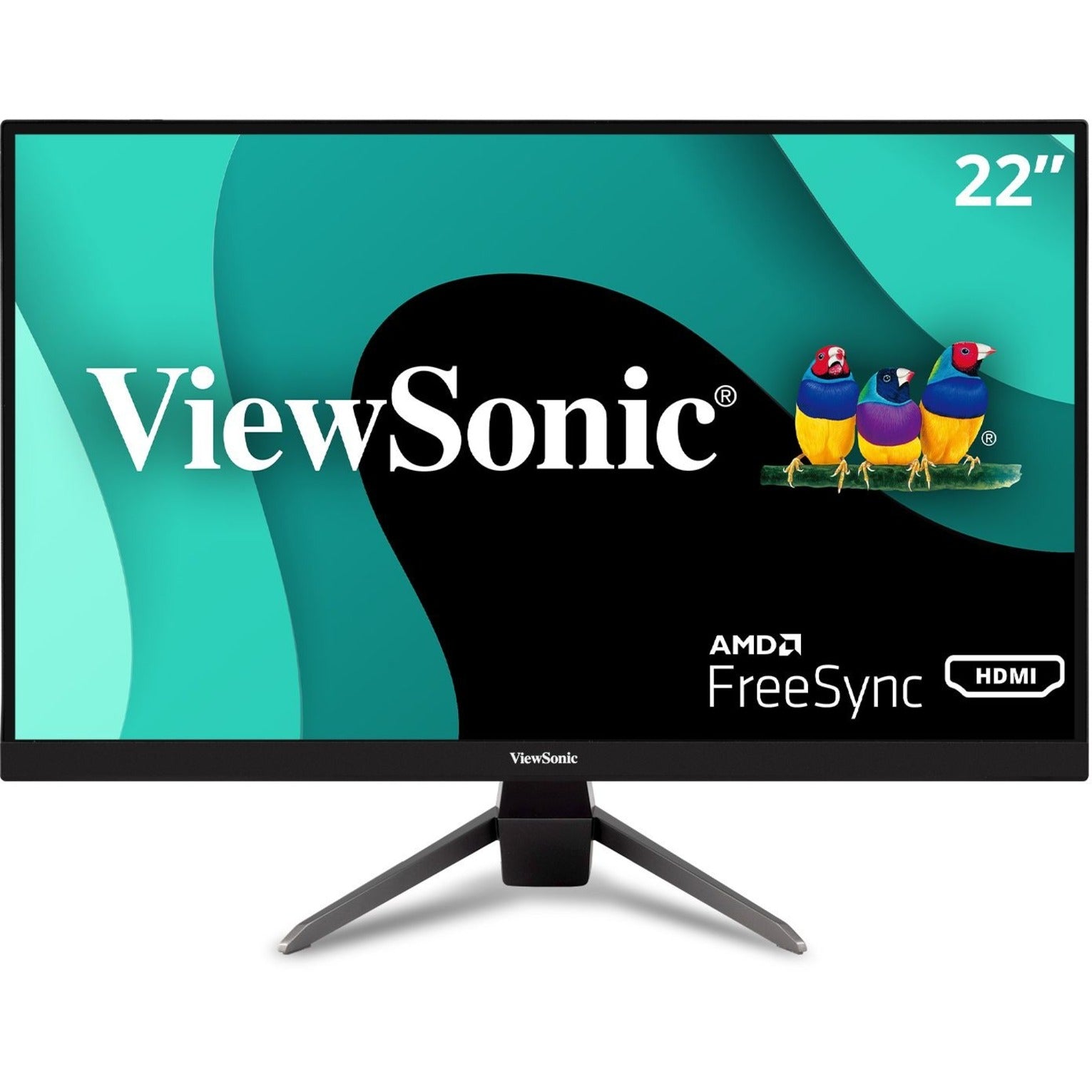 ViewSonic VX2267-MHD 22 Gaming Monitor, 1080p, 75Hz, 1ms, Ultra-Thin Bezels, FreeSync, Eye Care