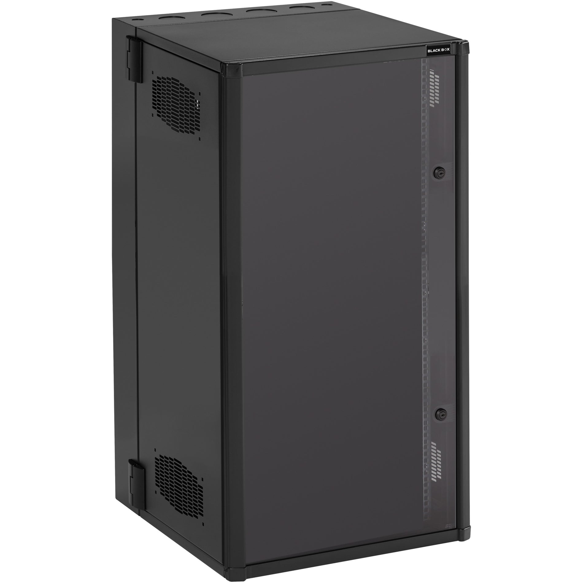 Black Box WMD26-2425-PQU Wallmount Cabinet, Enclosed 26U Rack for Networking