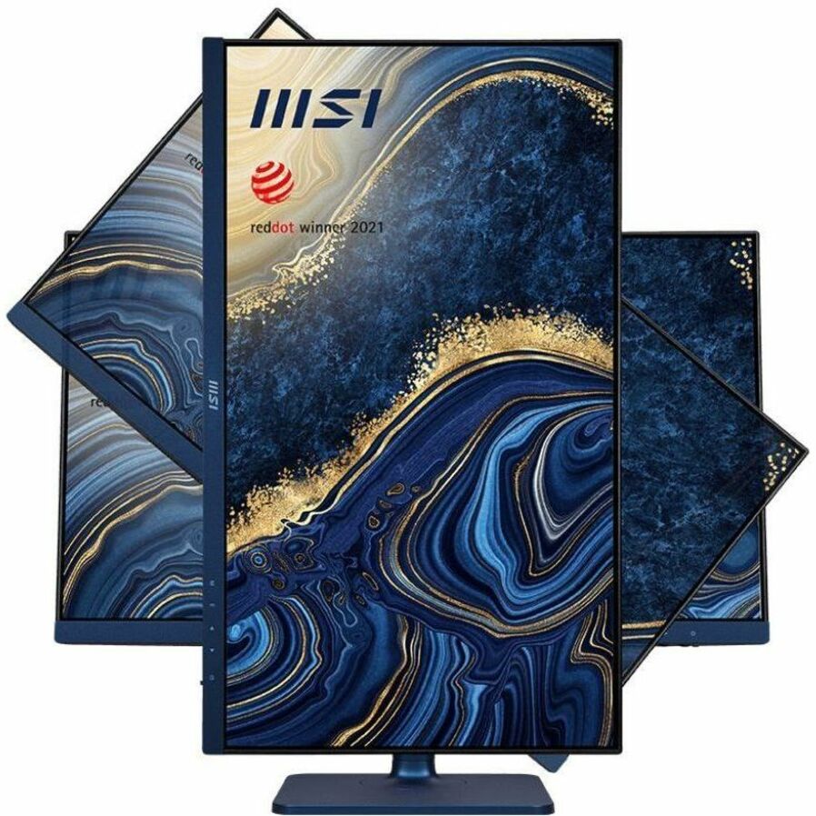 MSI MODERNMD241PULTRAMAR Modern MD241P 23.8" Full HD LCD Monitor, Blue, sRGB, Cable Management, Ergonomic Design