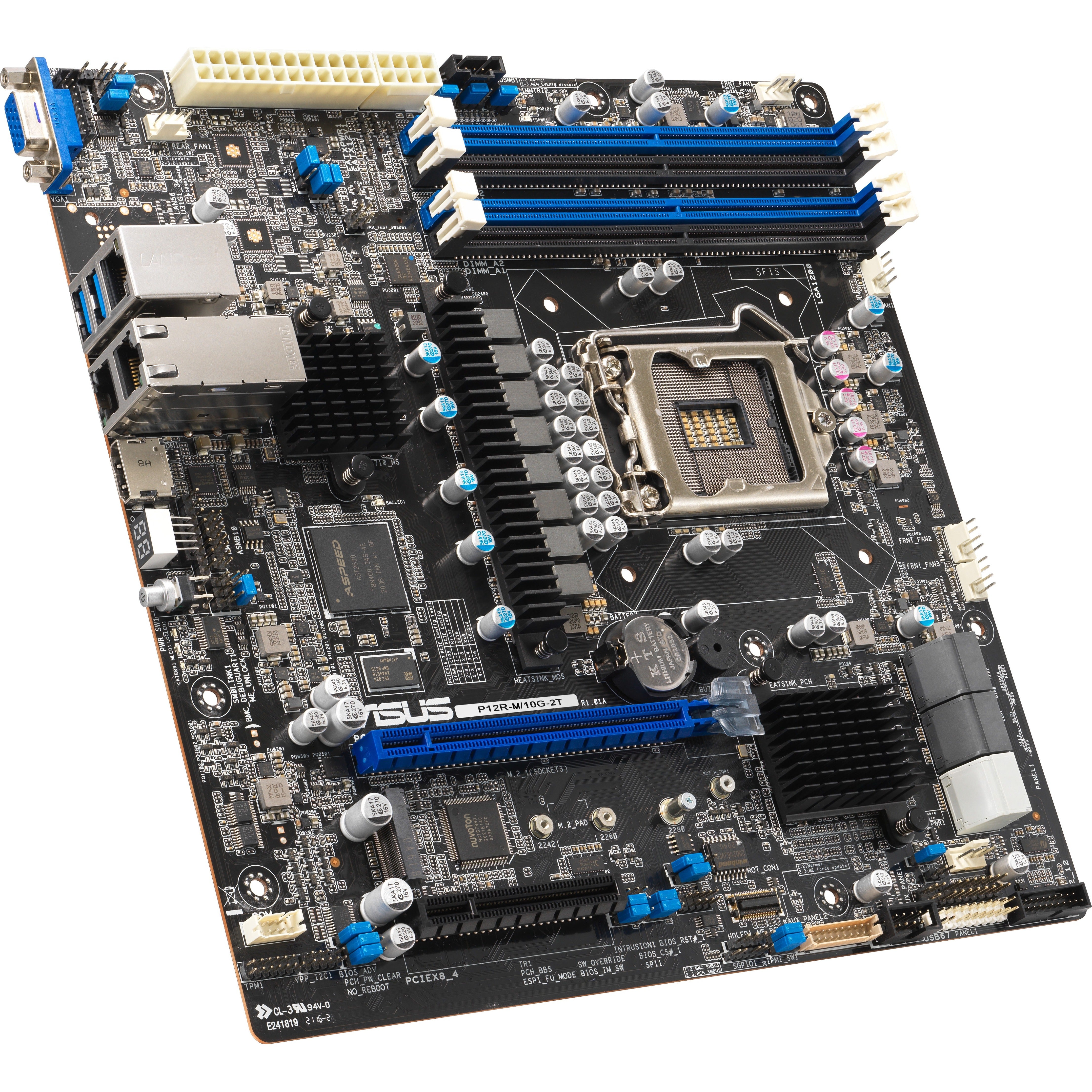Asus P12R-M Server Motherboard Intel C252 Chipset Socket LGA-1200 Micro ATX, DDR4, 128GB Memory, PCI Express 4.0, HDMI, USB Ports