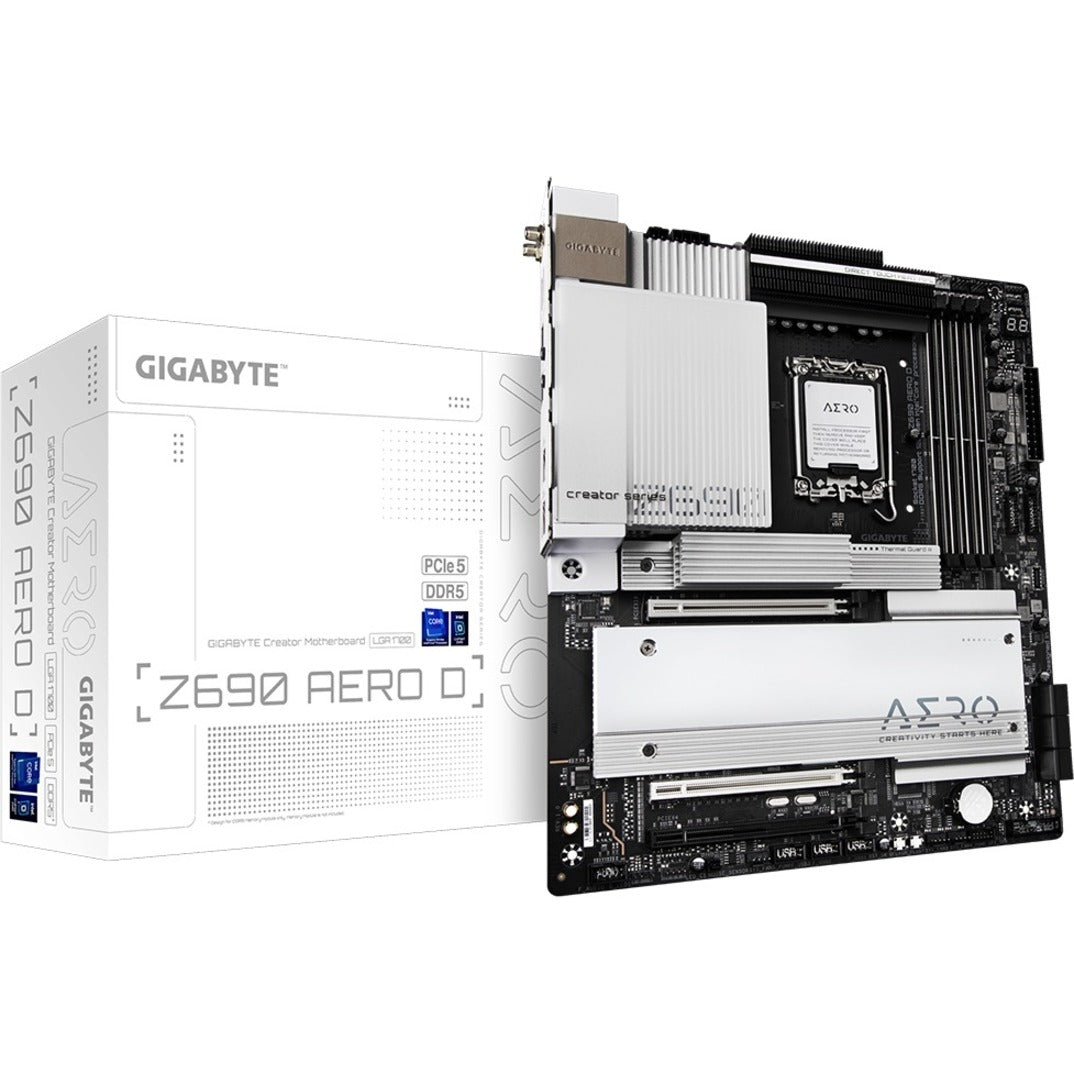 Gigabyte Z690 AERO D Gaming Desktop Motherboard - Intel Optane Memory Ready, Extended ATX
