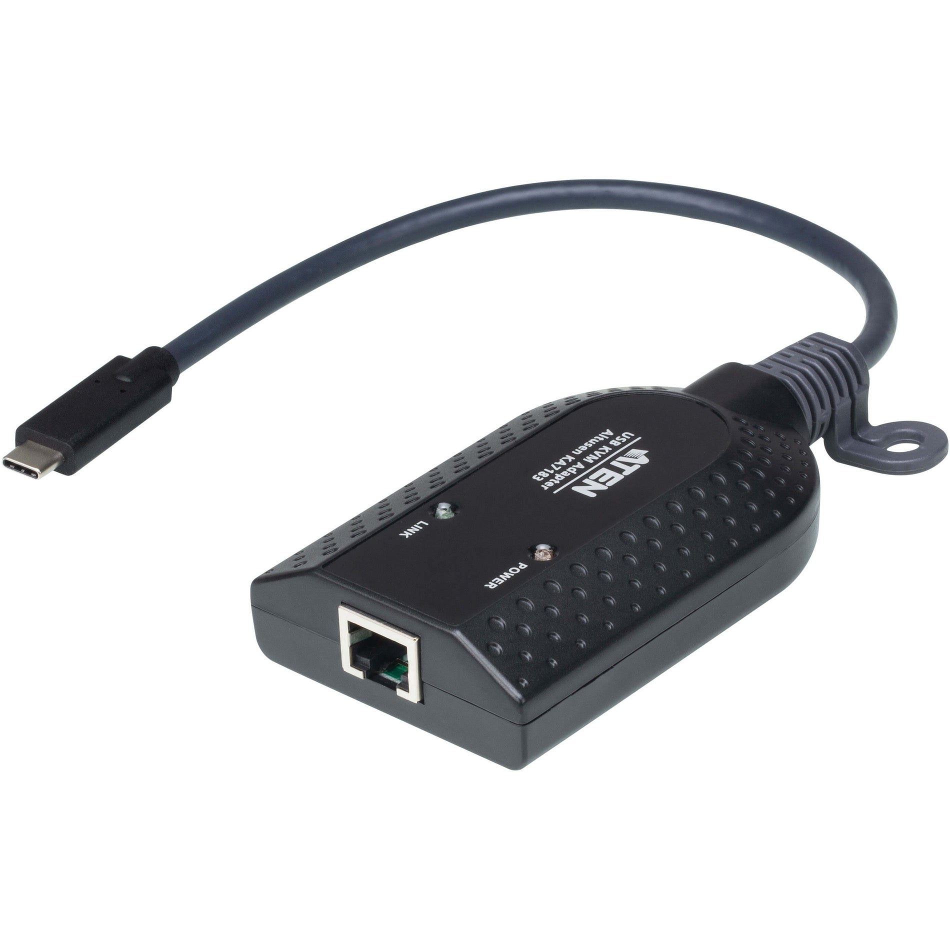 ATEN KA7183 USB-C Virtual Media KVM Adapter, USB Network (RJ-45) Ports, 1920 x 1200 Resolution