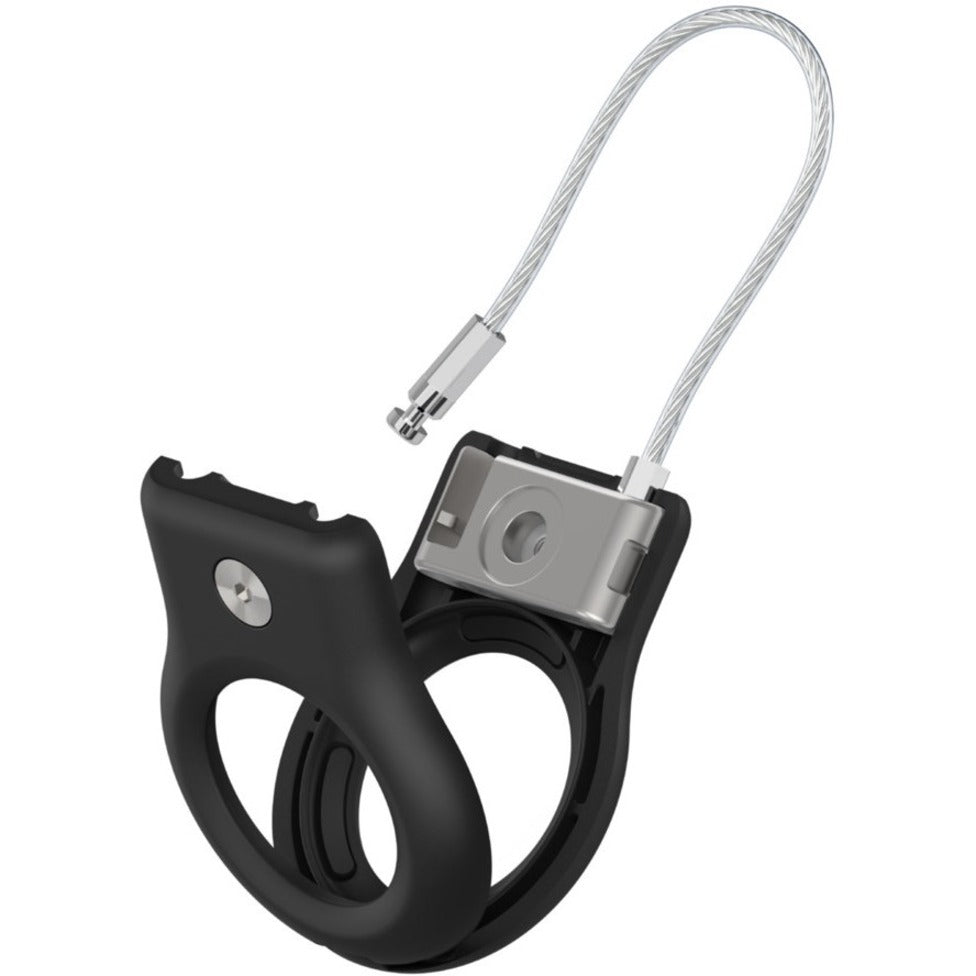 Belkin MSC009BTBK Secure Holder with Wire Cable for AirTag, Scratch Protection, Sturdy, Black