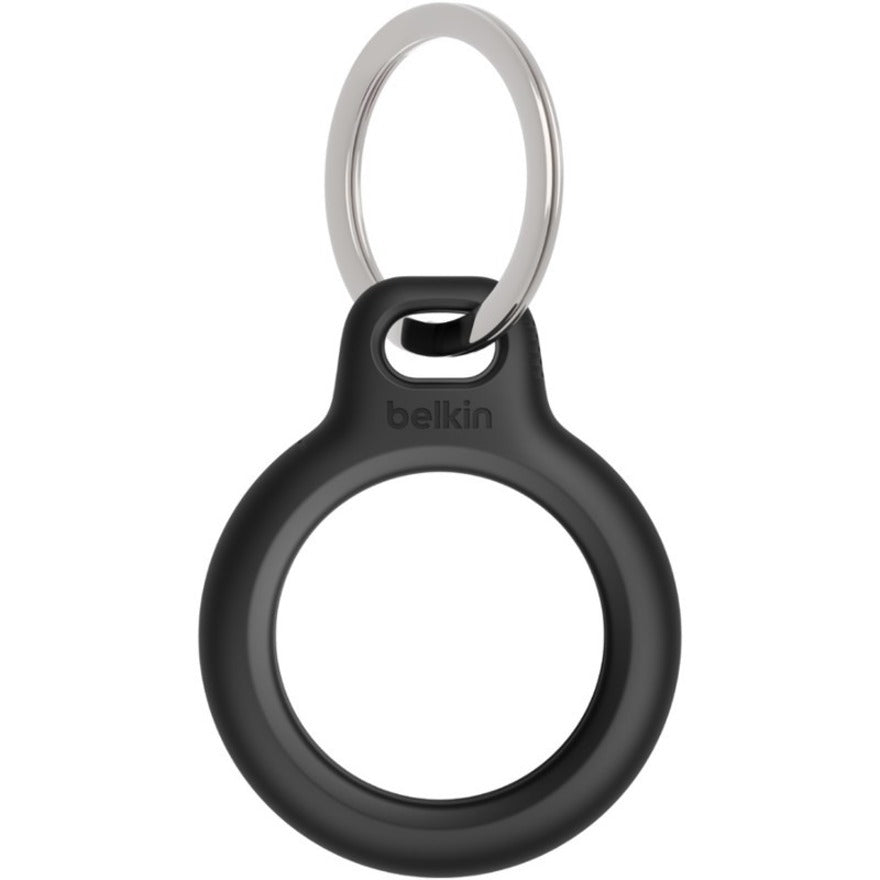 Belkin MSC002BTBK Secure Holder with Key Ring for AirTag 2-Pack, Lockable, Scratch Protection, Sturdy, Black