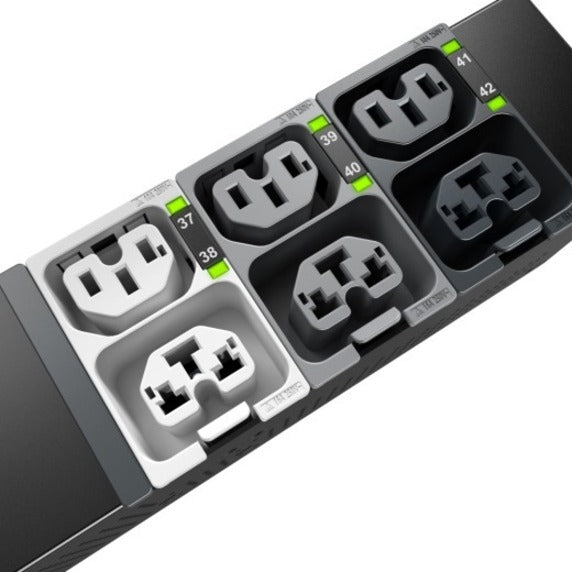 APC APDU10350SW NetShelter 48-Outlets PDU, 17.30 kW Power Rating, 30 A Input Current, 240 V AC Output Voltage