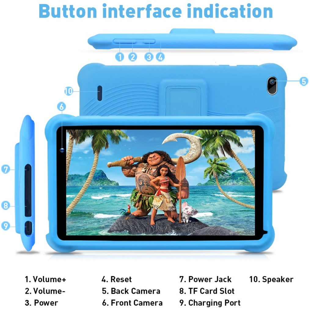 Zeepad ZEE2QRKBLU Multiple Touch Screen Dual Camera WIFI Bluetooth Tablet, Android 11, 7" Rockchip 1.8GHz Quad Core, 2GB RAM, 32GB Hard Drive [Discontinued]