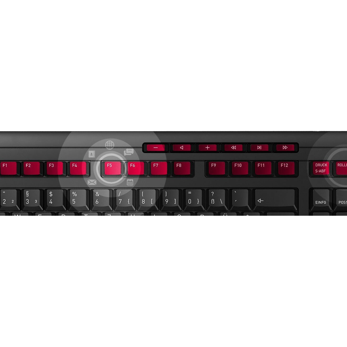 CHERRY JD-0410EU-2 B.UNLIMITED 3.0 Wireless Keyboard and Mouse, Rechargeable Battery, 2.4 GHz RF, Black