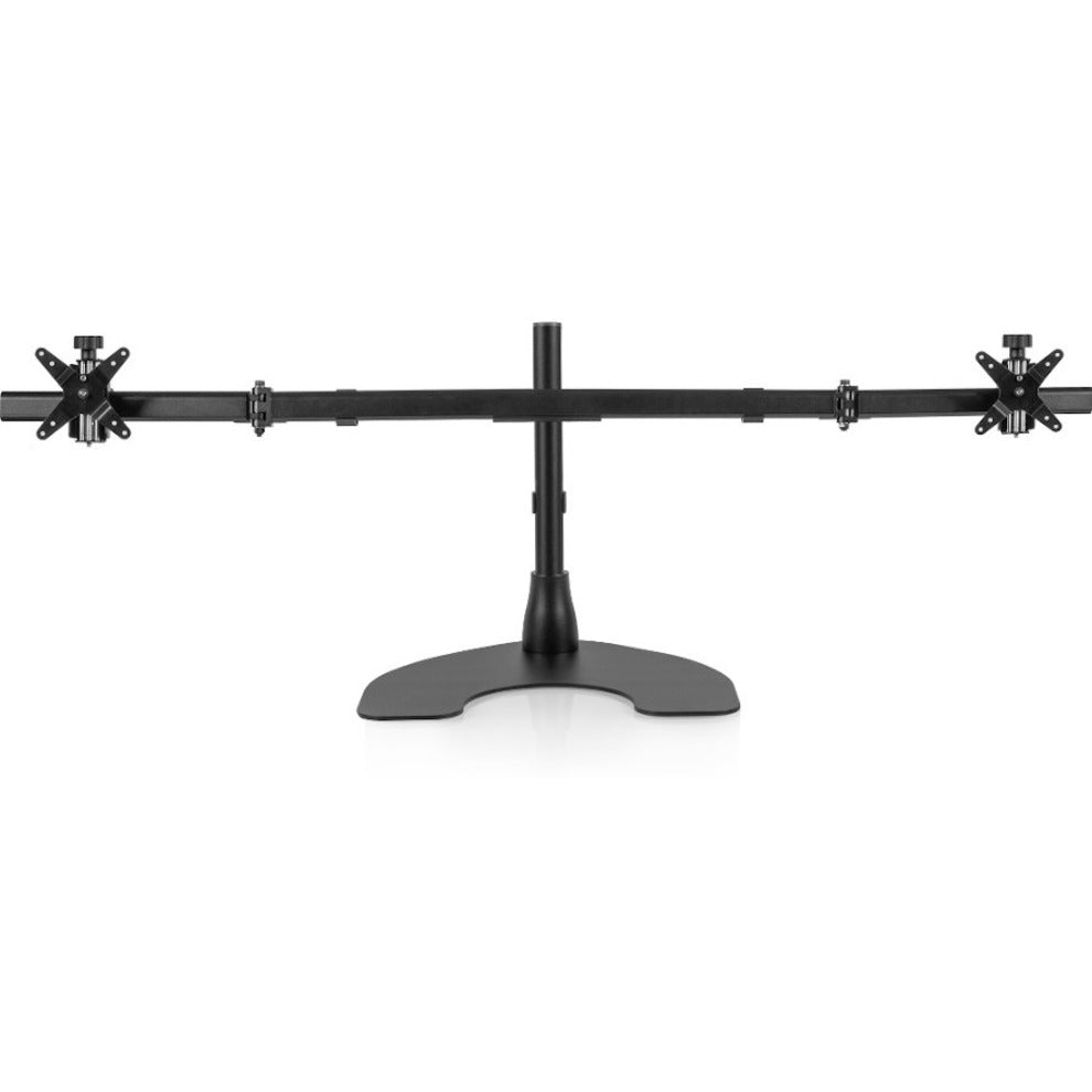 Ergotech 100-D16-B02W Space Saving Desk Stand, TAA Compliant, Adjustable, Cable Management, 180° Rotation, Black