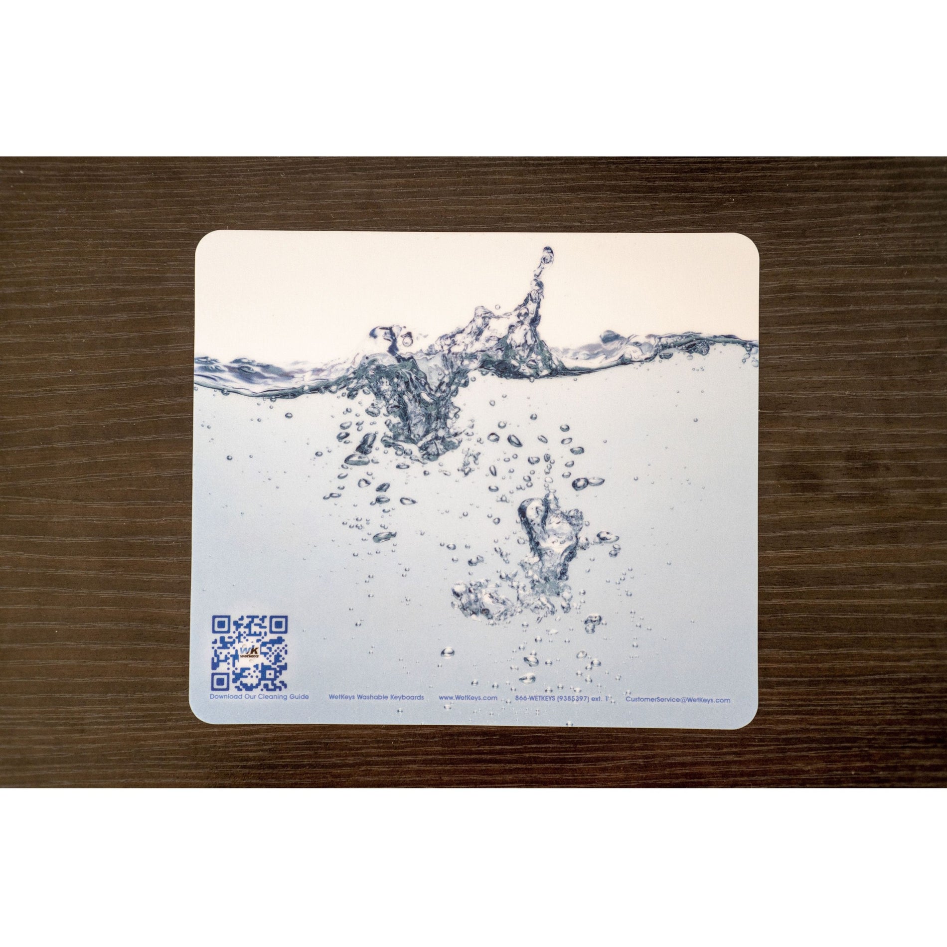 WetKeys Washable Keyboards MPWKR-1 Flexible Repositionable Ultra-thin Washable Mouse Pad, Anti-slip, Water Proof