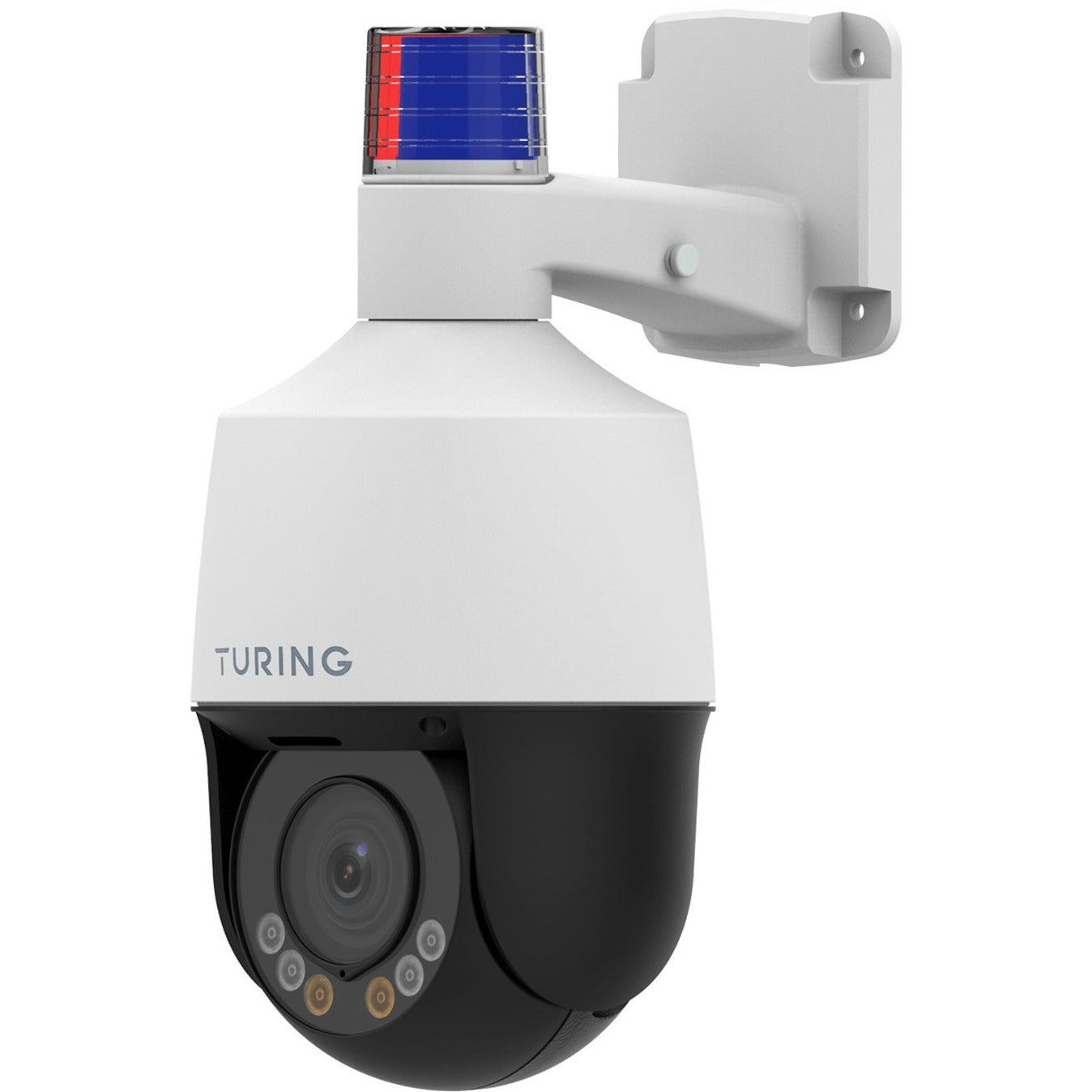 Turing Video TP-MPND5MV2 5MP TwilightVision Active Deterrence Mini PTZ Camera, Color, 4.3x Zoom, Memory Card/Cloud Storage